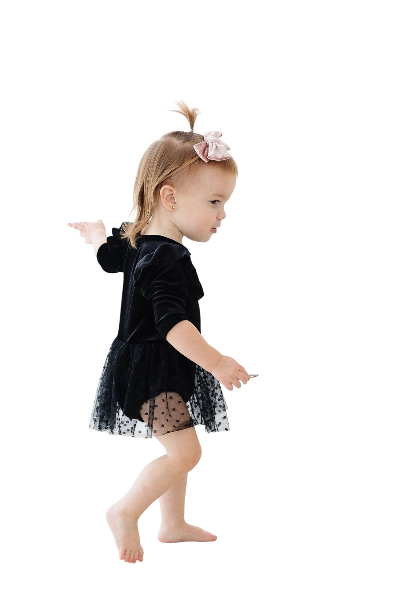 Black Velvet Tutu Bodysuit