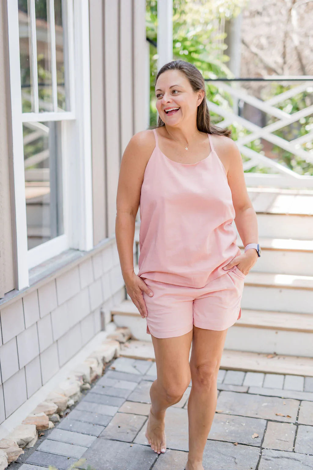 Women's Bamboo Breeze Tank Top Salmon