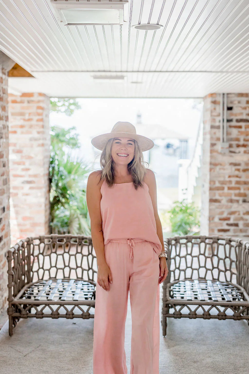 Women's Bamboo Breeze Tank Top Salmon