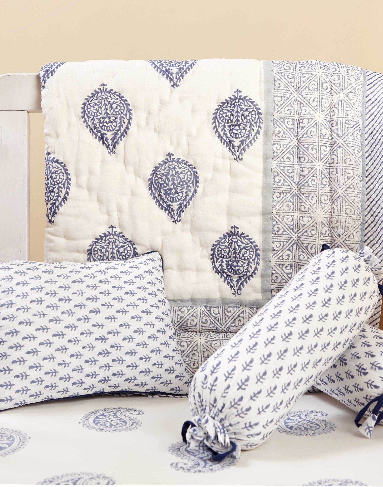 5 Pc Crib Quilt Set - Perfect Newborn Gift