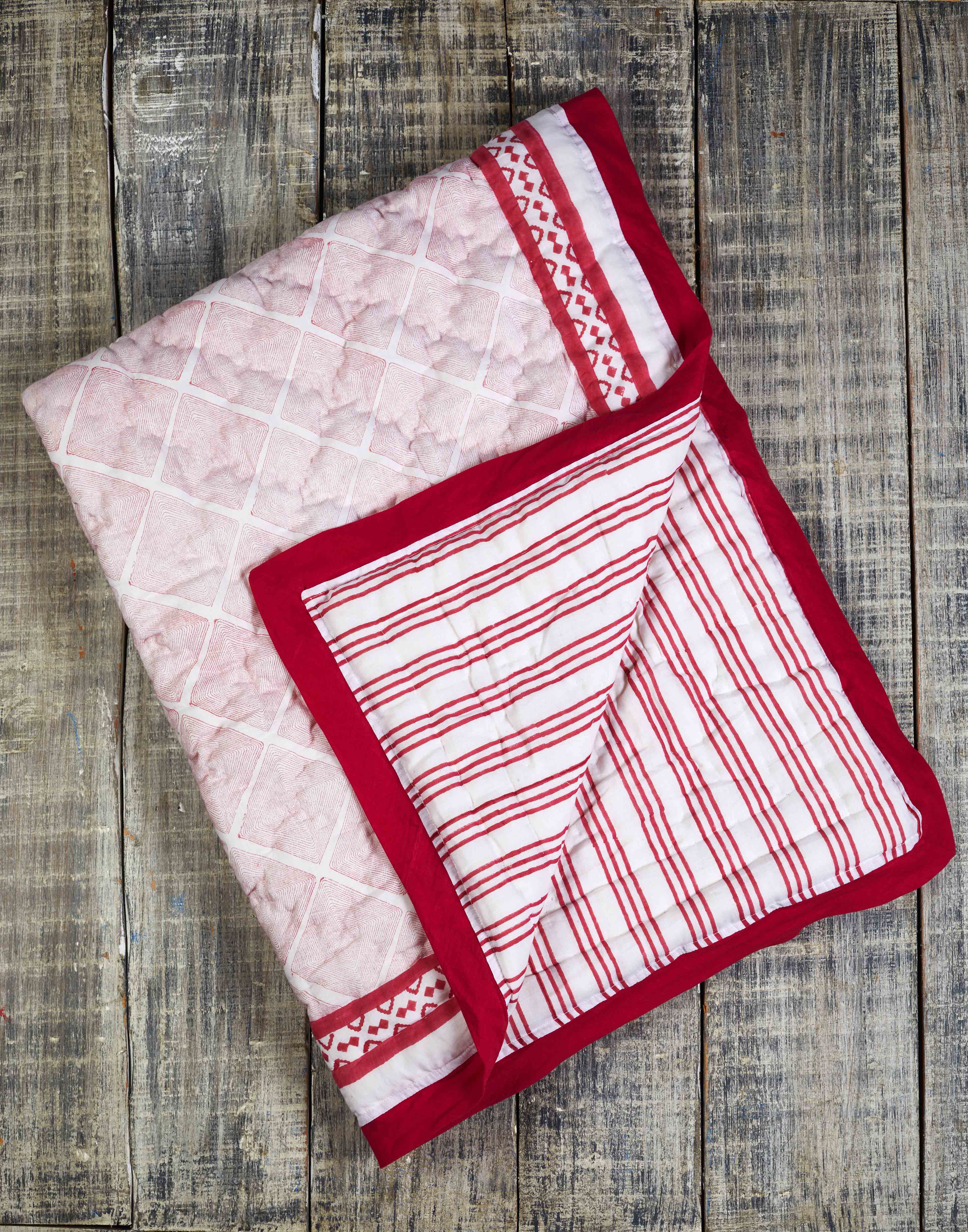 Cairo Pink Cotton Quilt