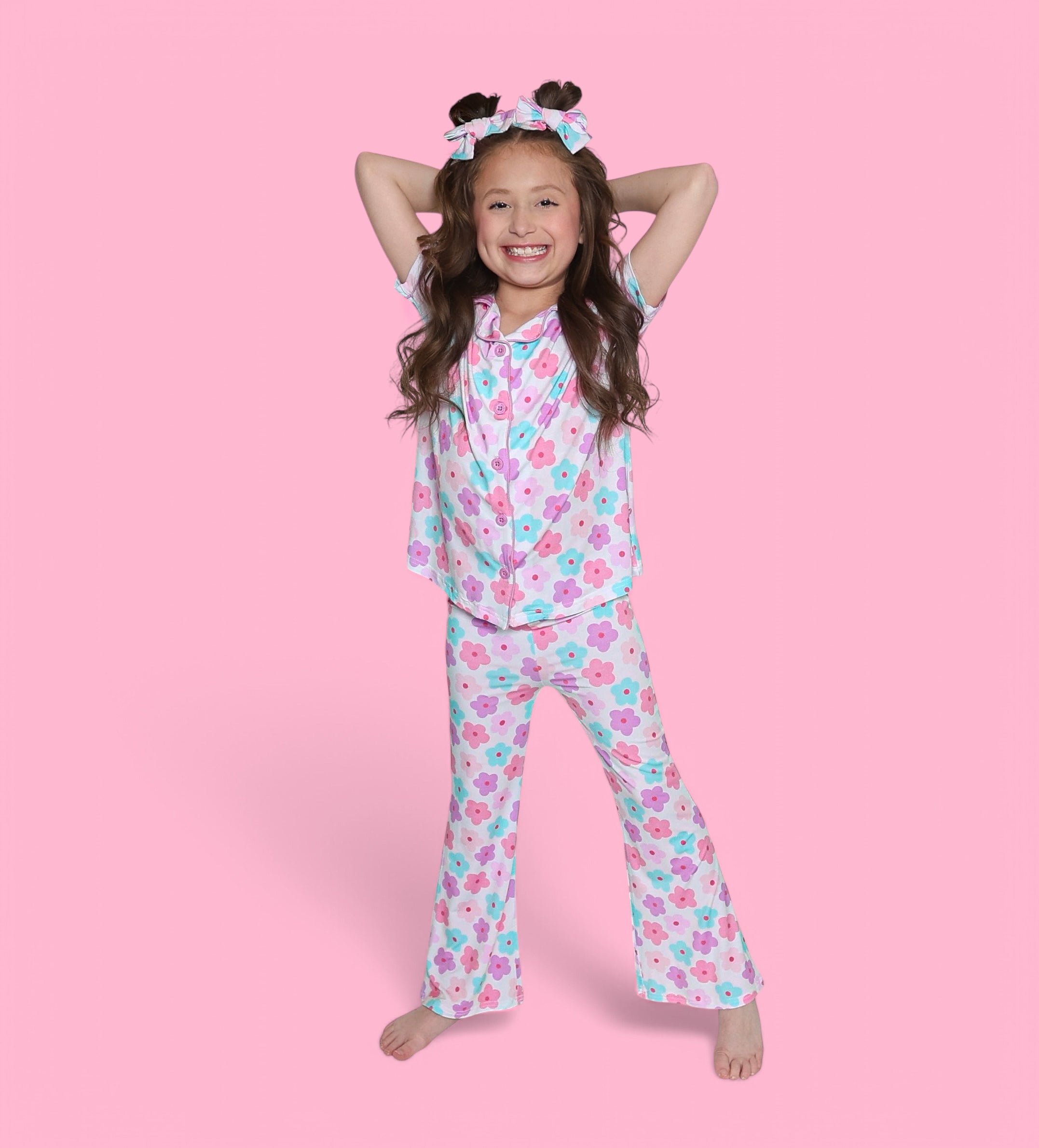 Violet Fields Dream Girl's Flare Set