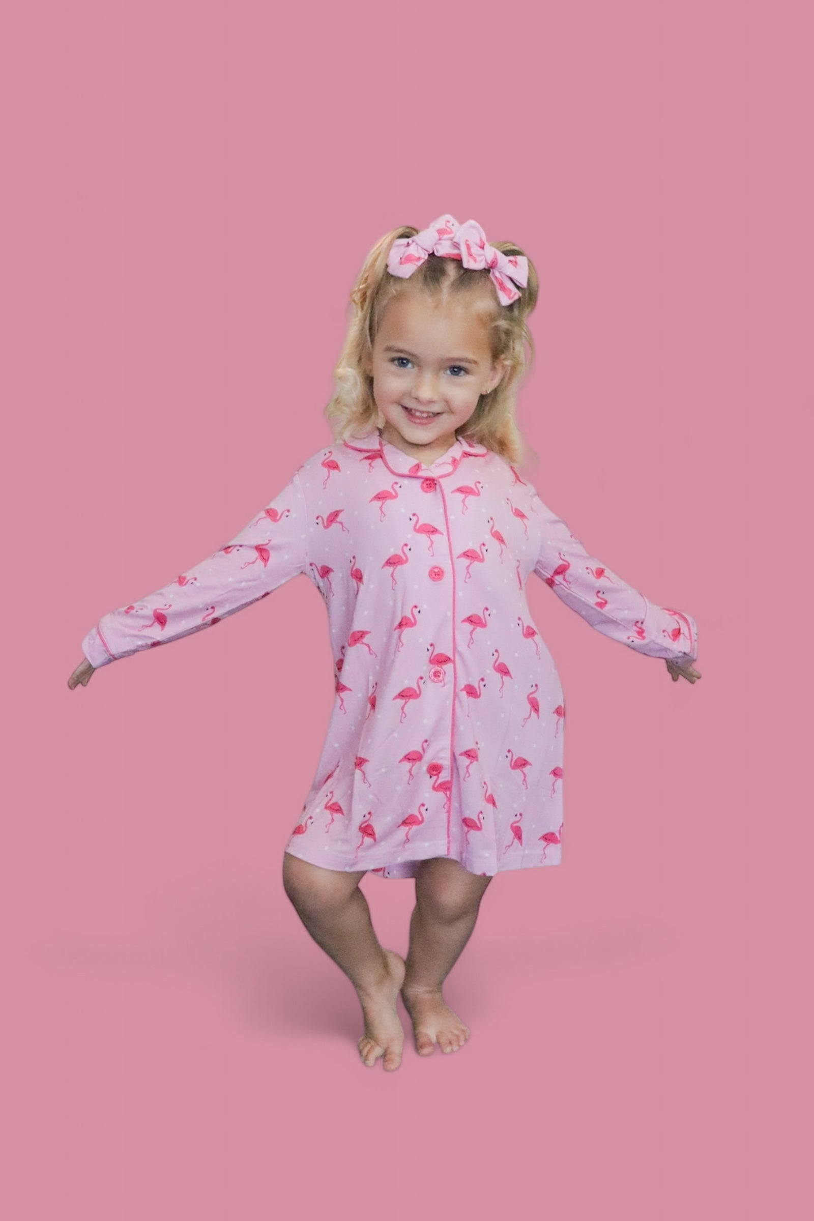 Flocking Flamingos Girl's Dream Gown
