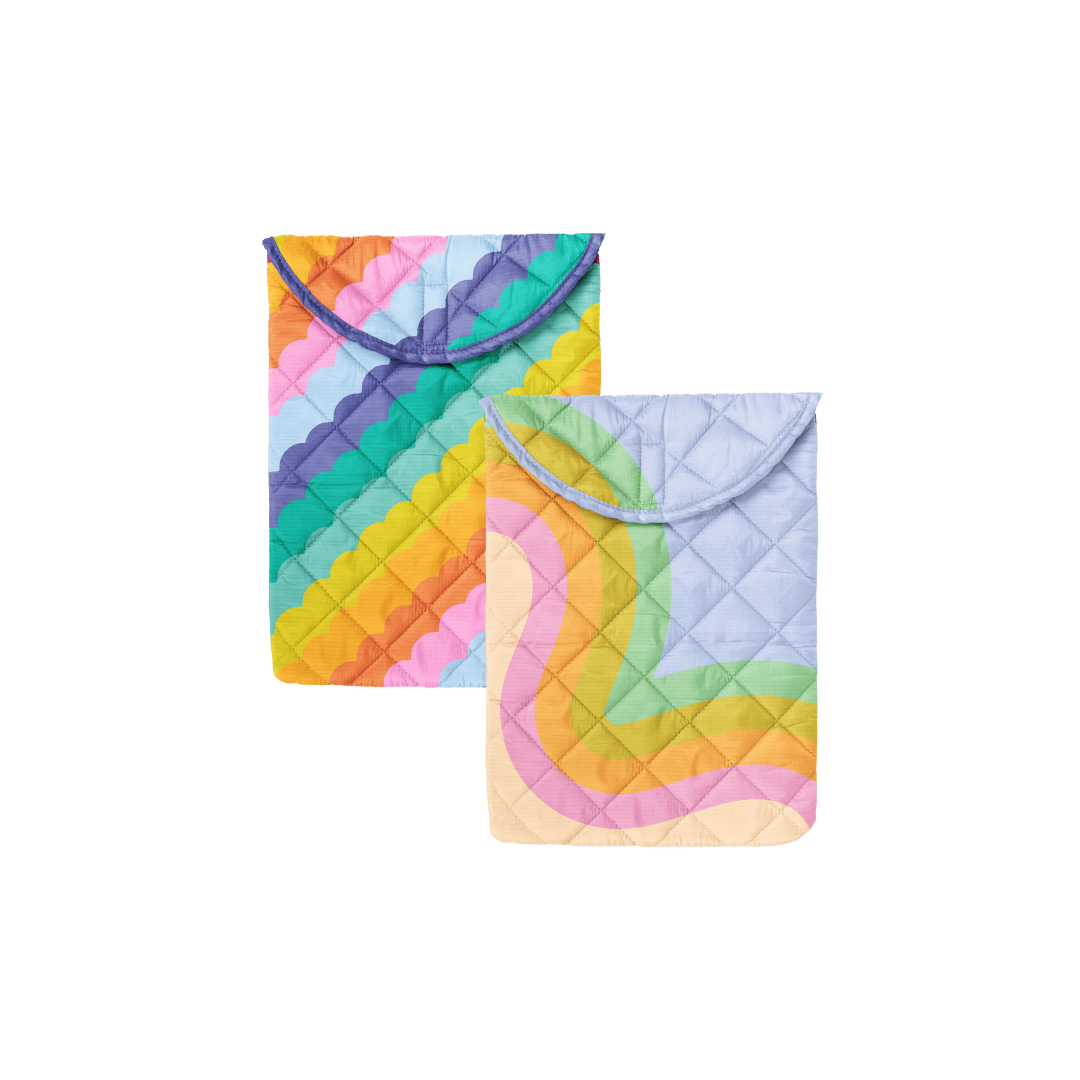 Foldover Puffy Laptop Sleeves