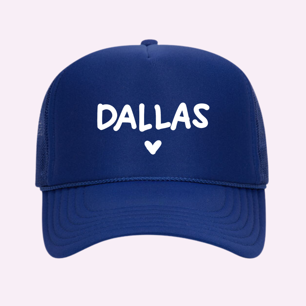 I Love Dallas ♡ Printed Trucker Hat