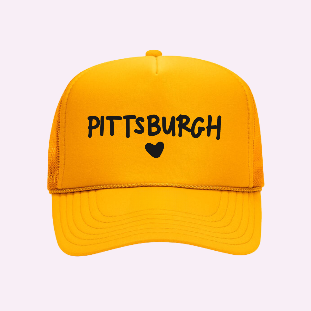 I Love Pittsburgh ♡ Printed Trucker Hat