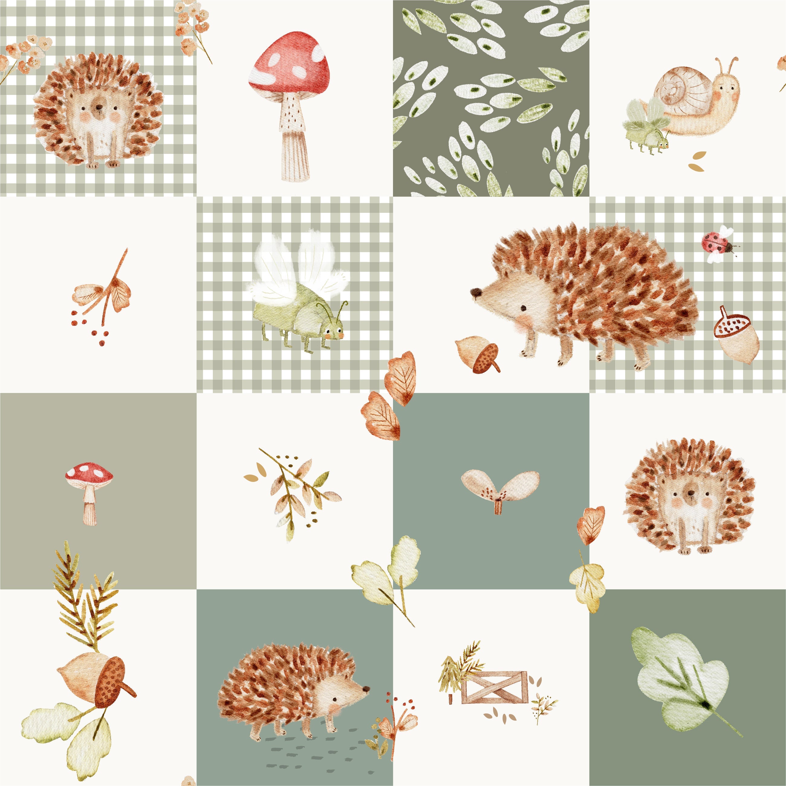 Harvest Hedgehogs Bamboo Zippy Pajamas