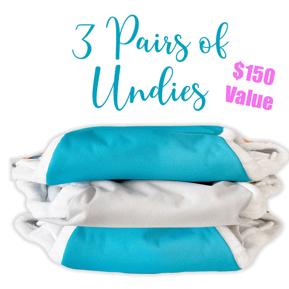 Brain Training Bedwetting Pants 3-pack