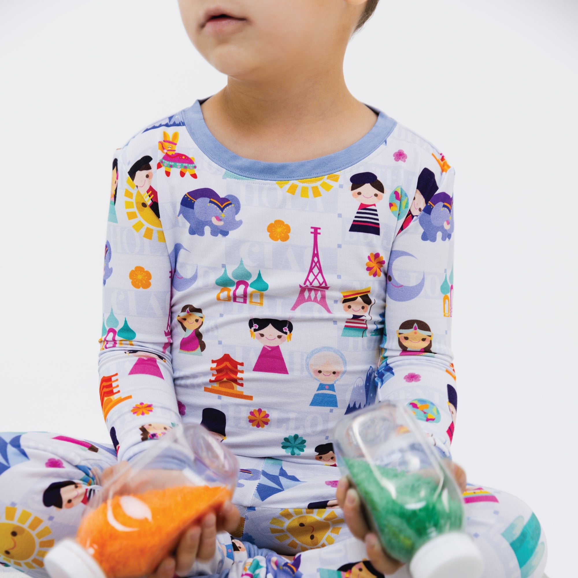 Children Of The World Long Sleeve Pajamas