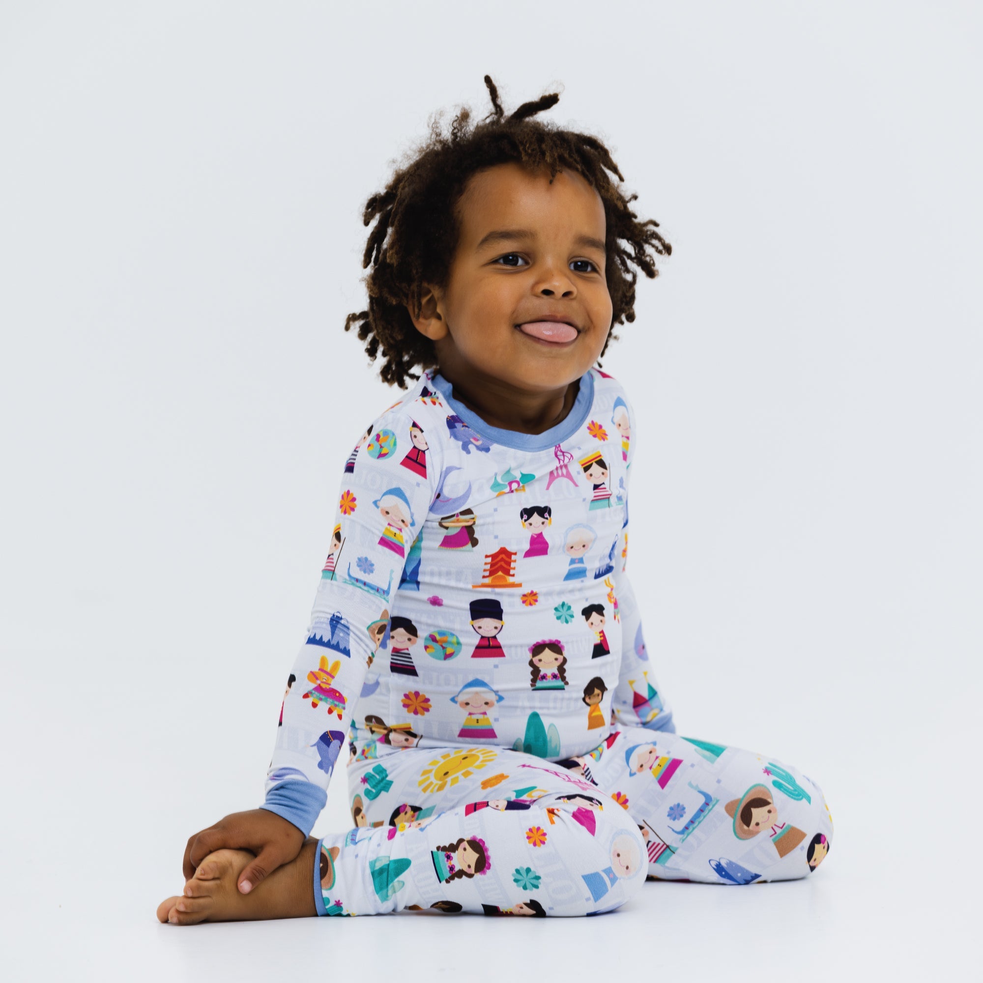 Children Of The World Long Sleeve Pajamas