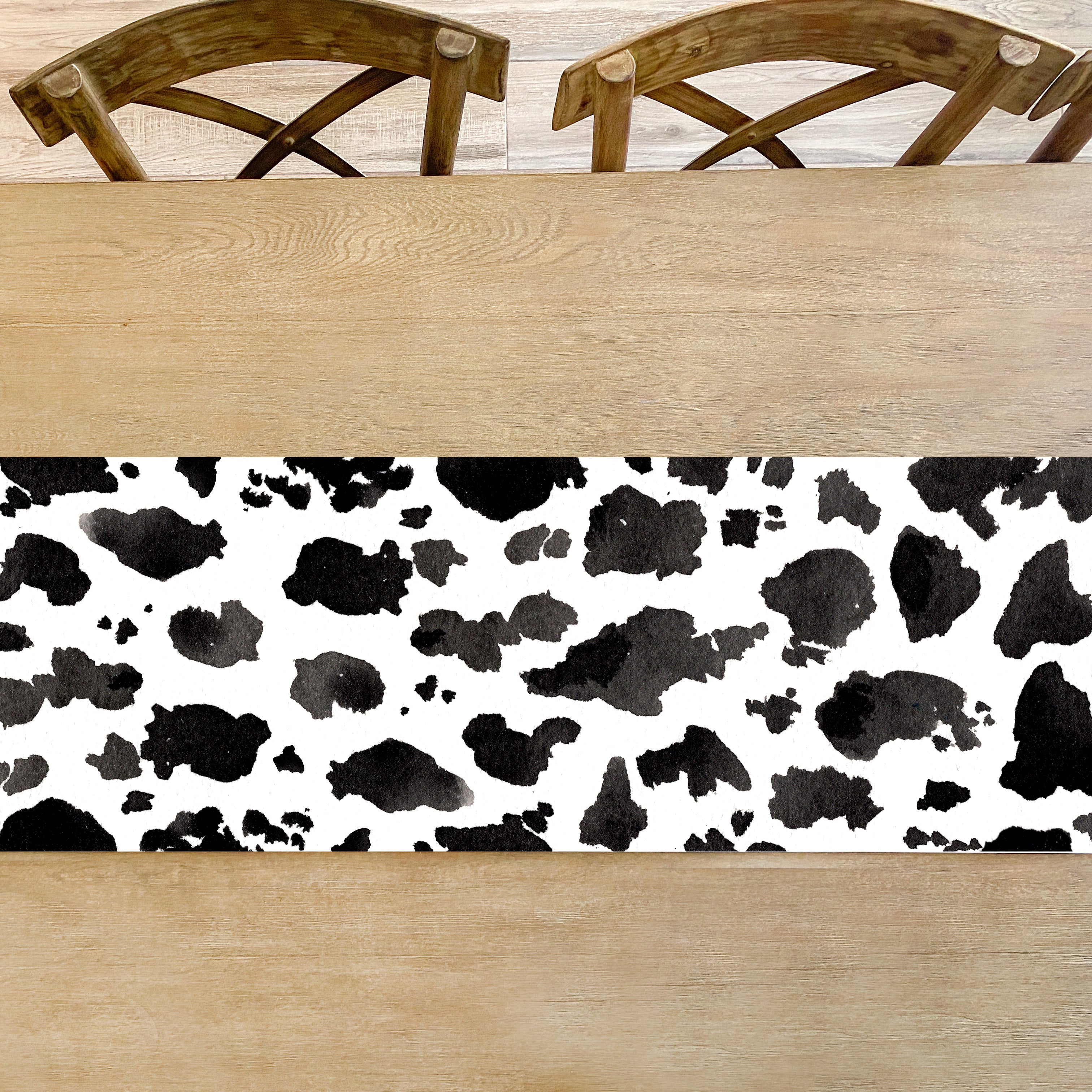 Cow Print Table Runner