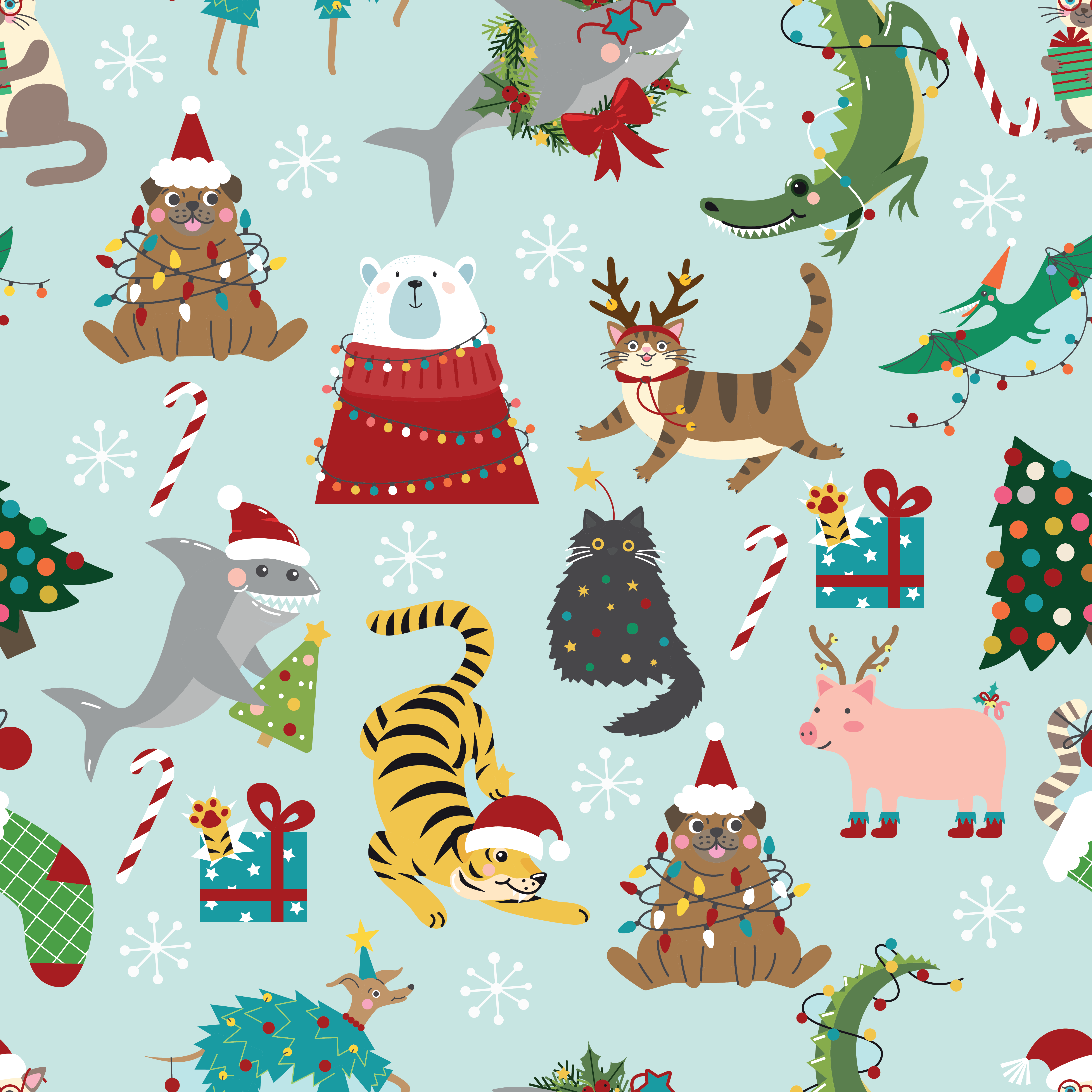 Crackling Christmas Women's Pajama Set