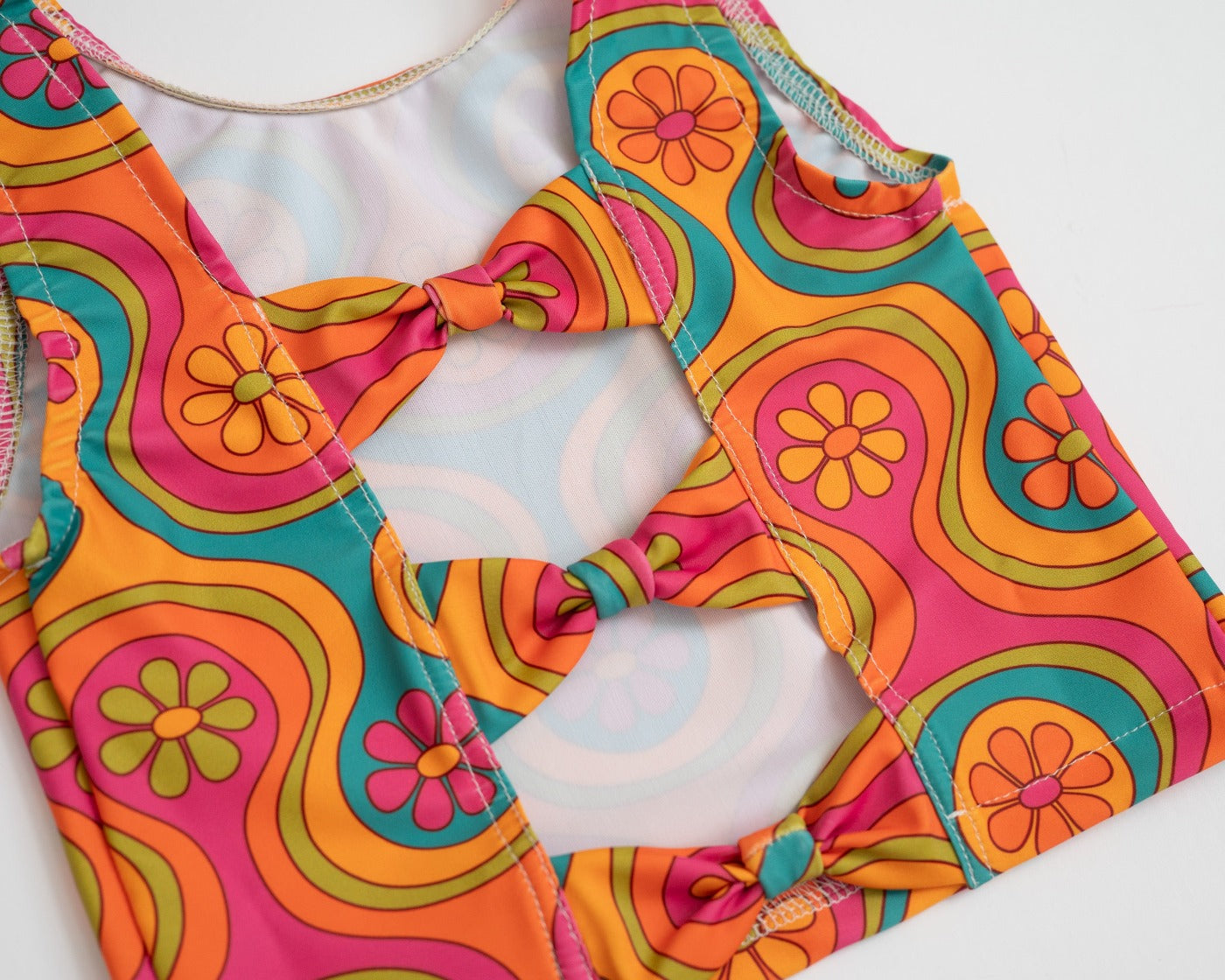 Groovy Two Piece Swimsuit For Girls