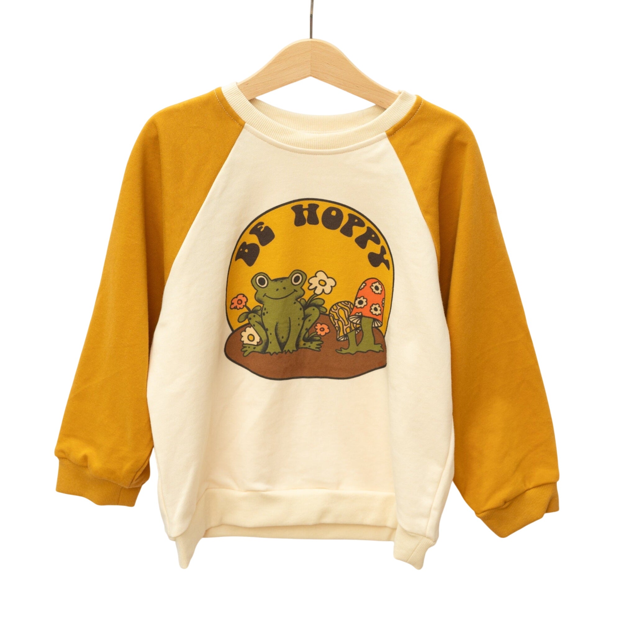 Retro Frog Kids Graphic Sweatshirt