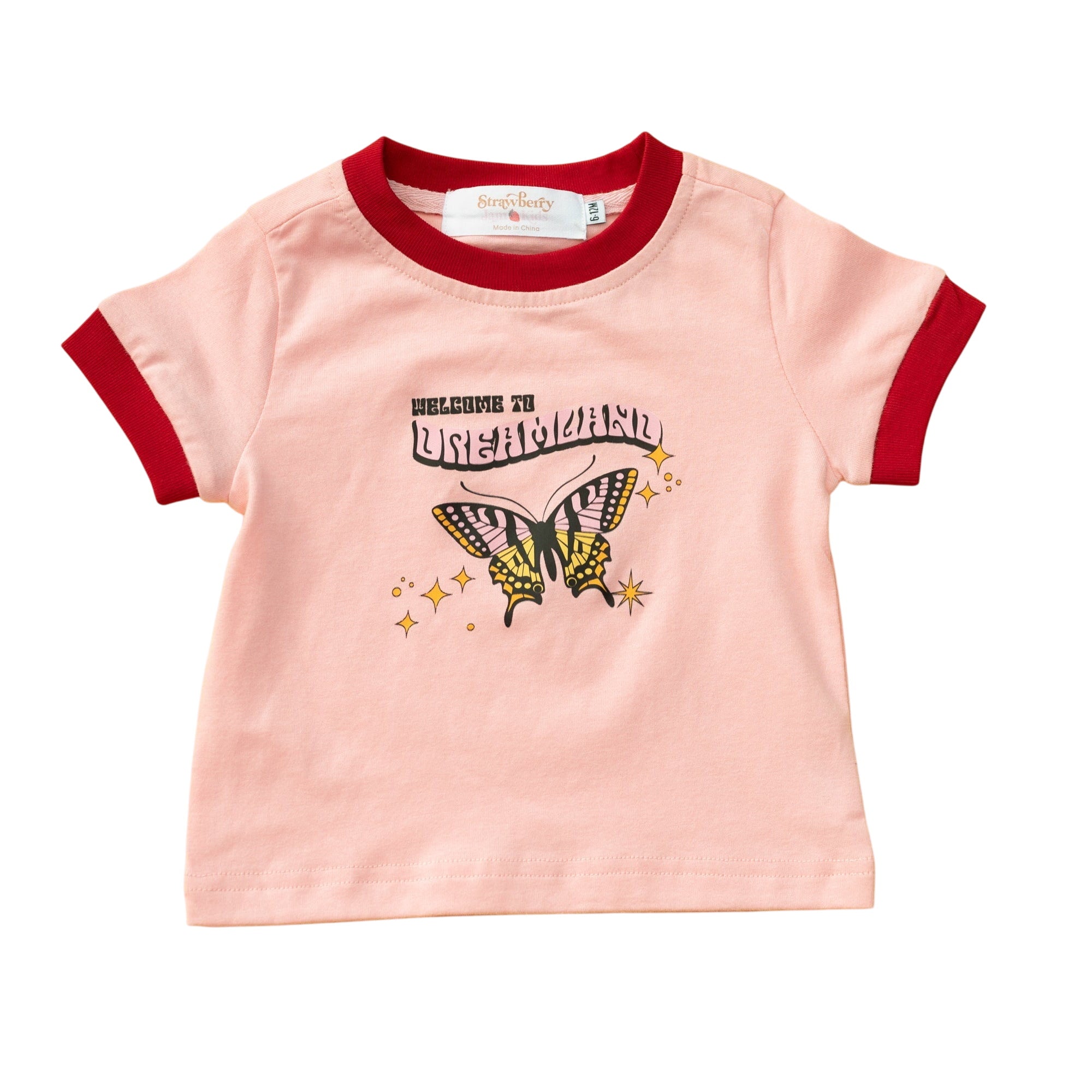 Welcome To Dreamland Kids Retro Ringer Tee