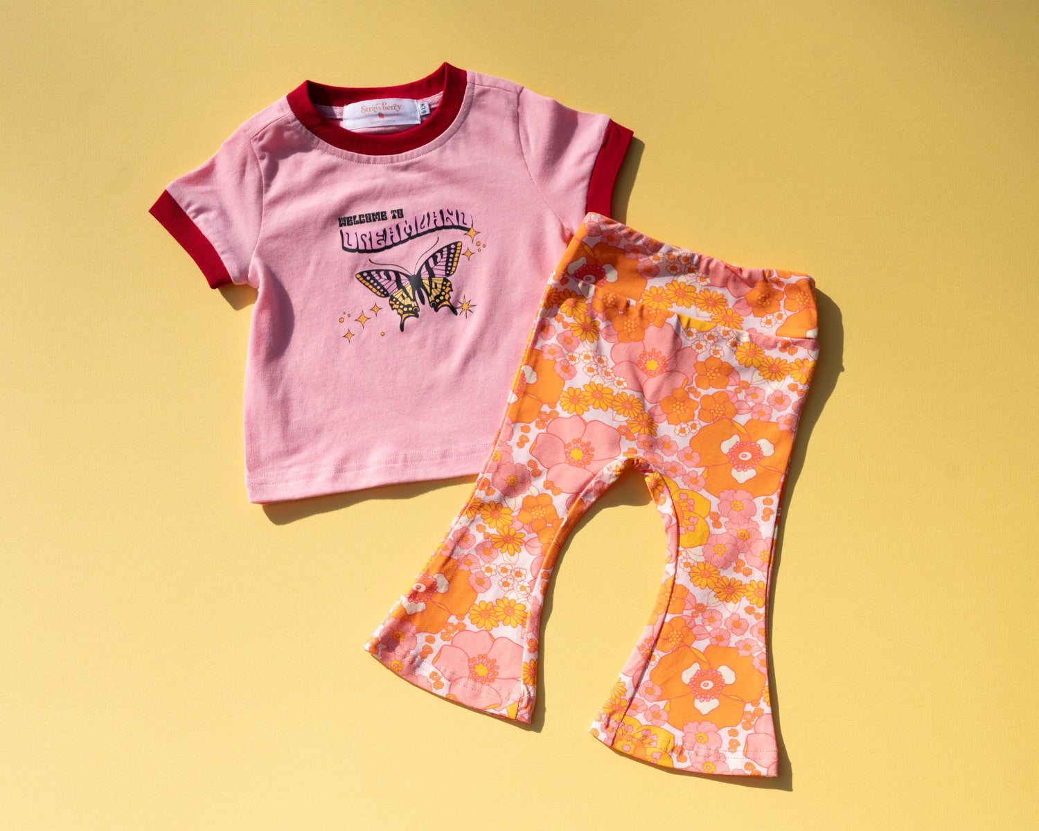 Welcome To Dreamland Kids Retro Ringer Tee