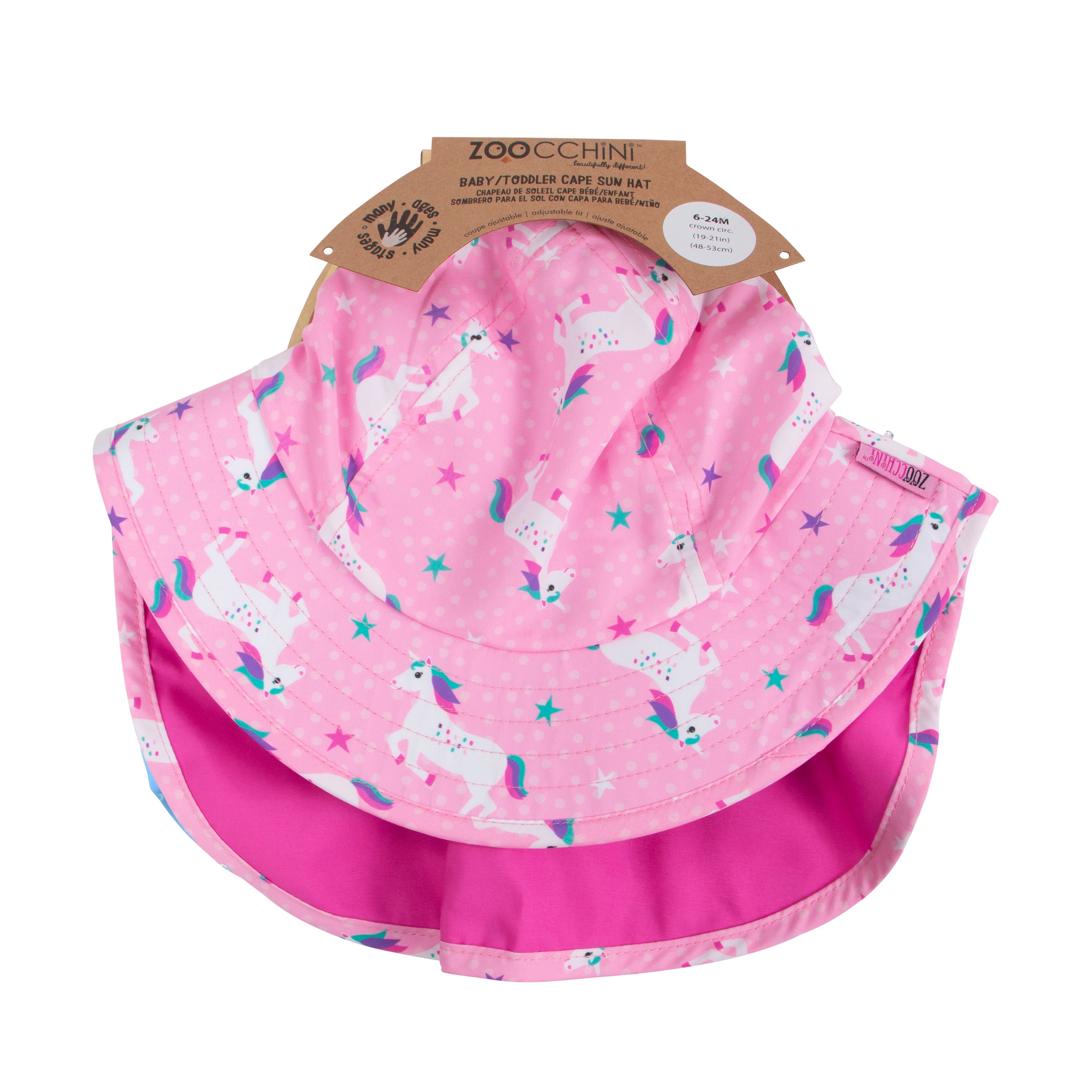Baby/toddler Cape Sunhat - Unicorn