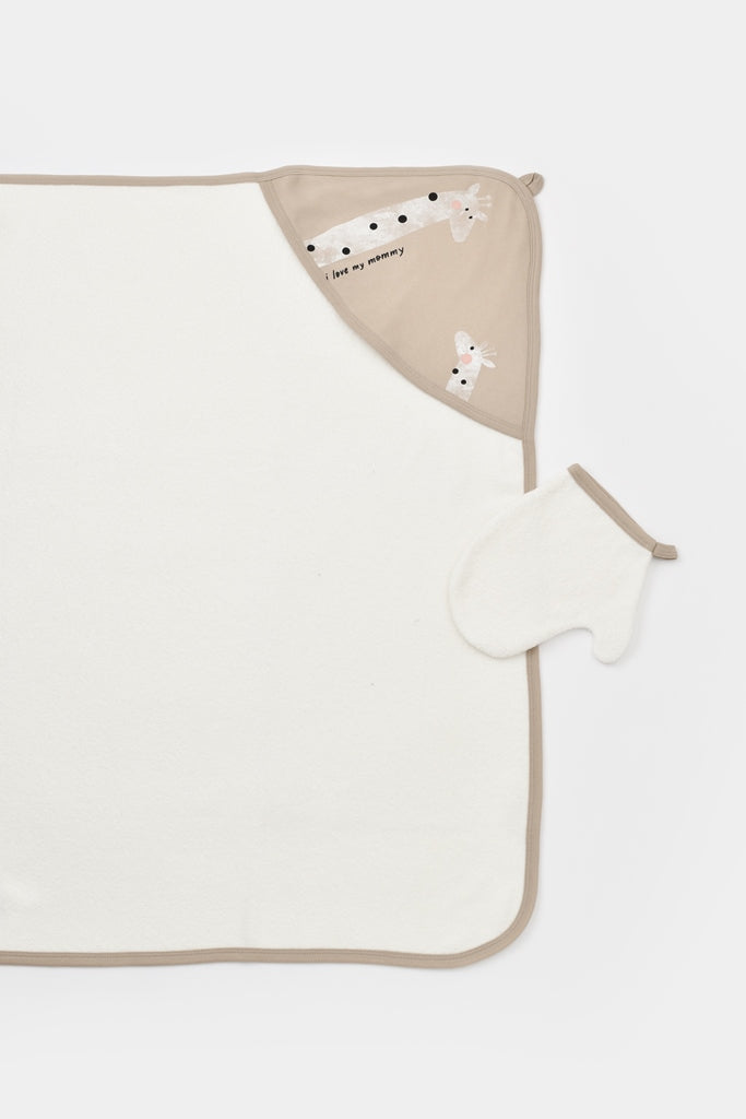 Giraffe 2-piece Baby Bath Set