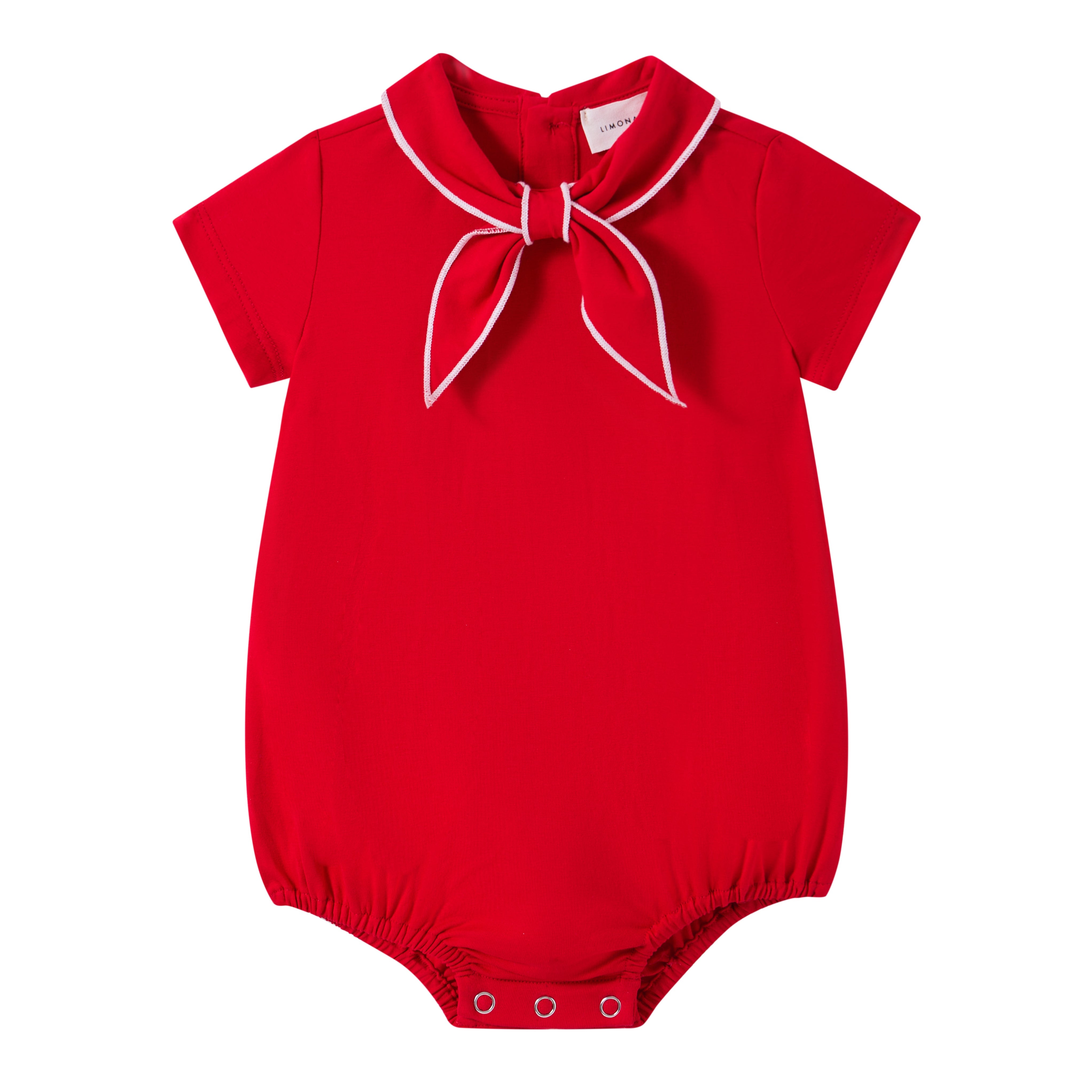 Coastal Red Girls Romper