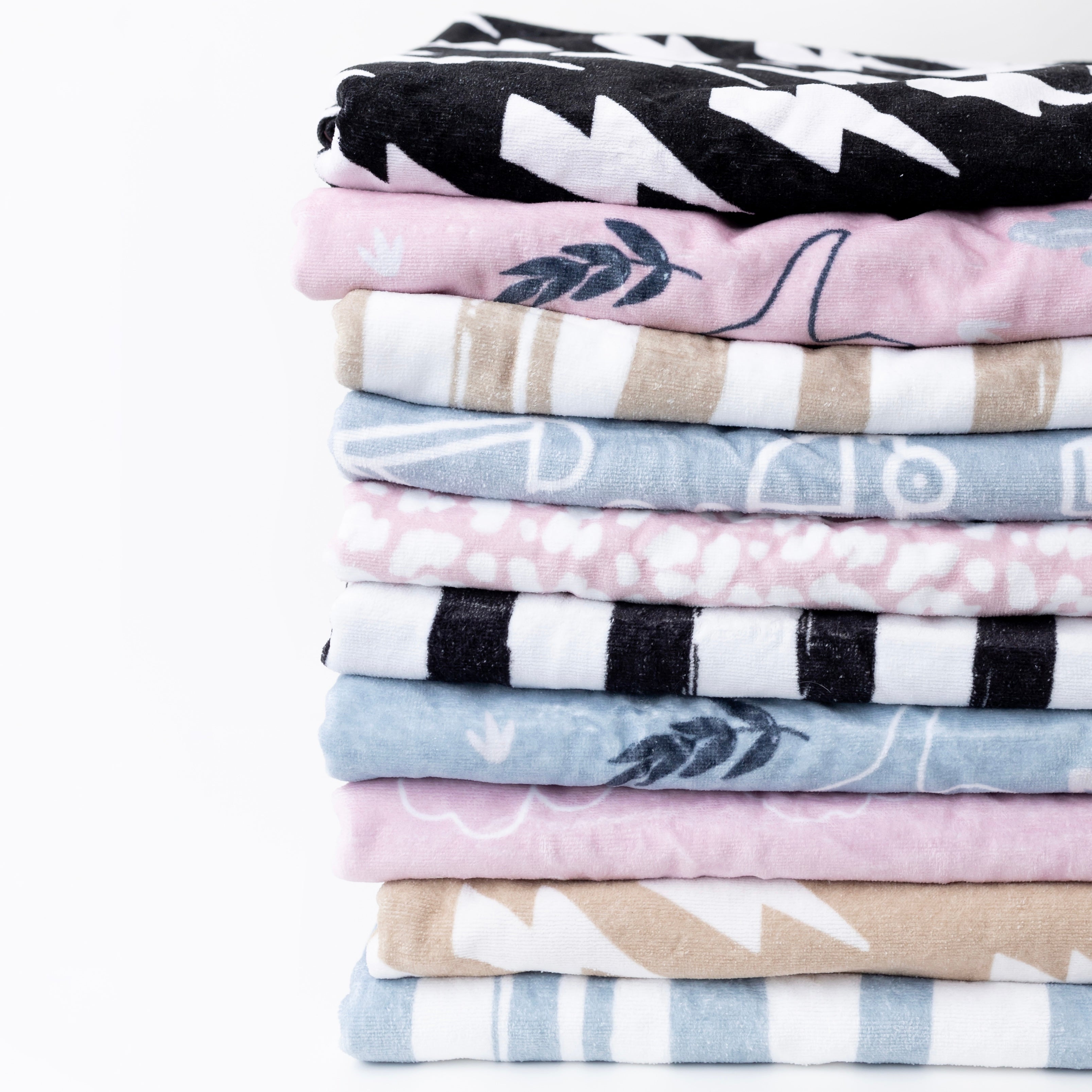 The Kenzie Beach Towel - Brush Stripes