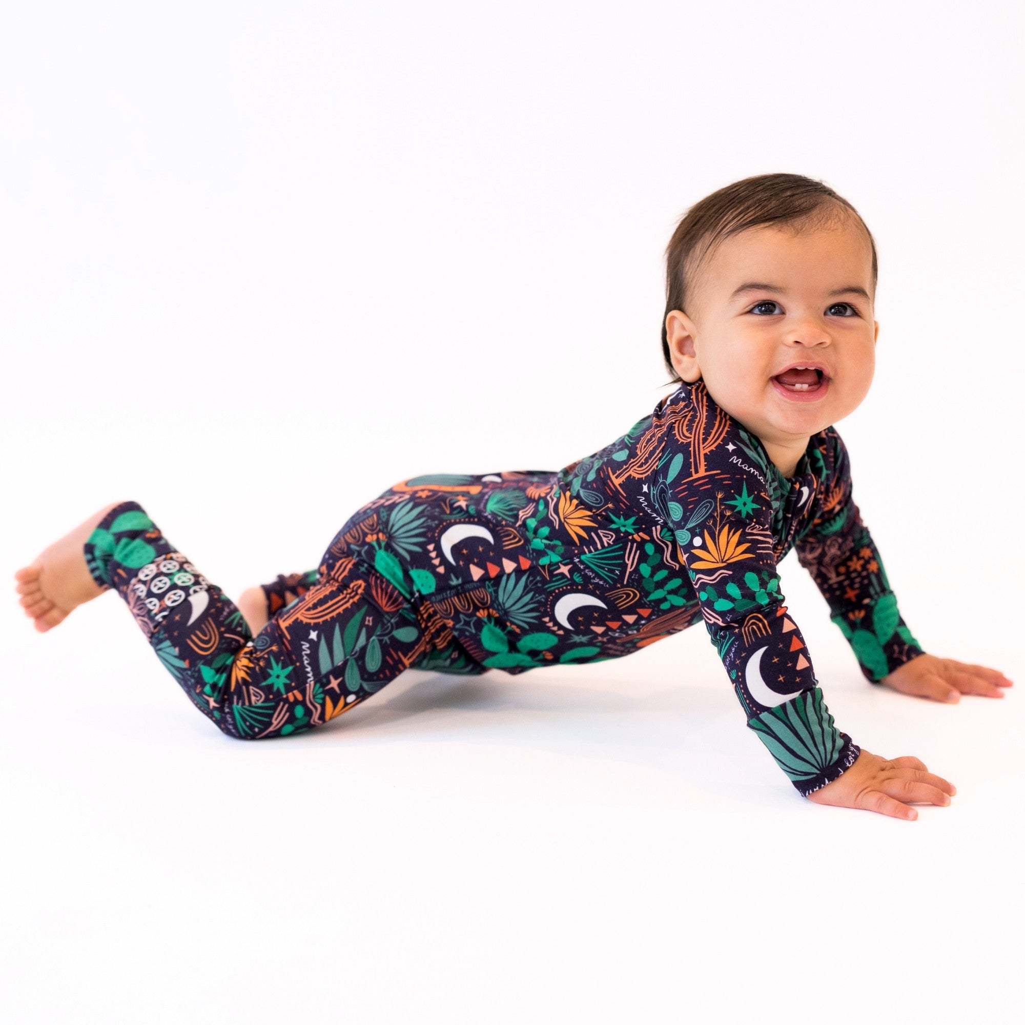The Second-skin Convertible Romper | Desert Cactus (midnight)