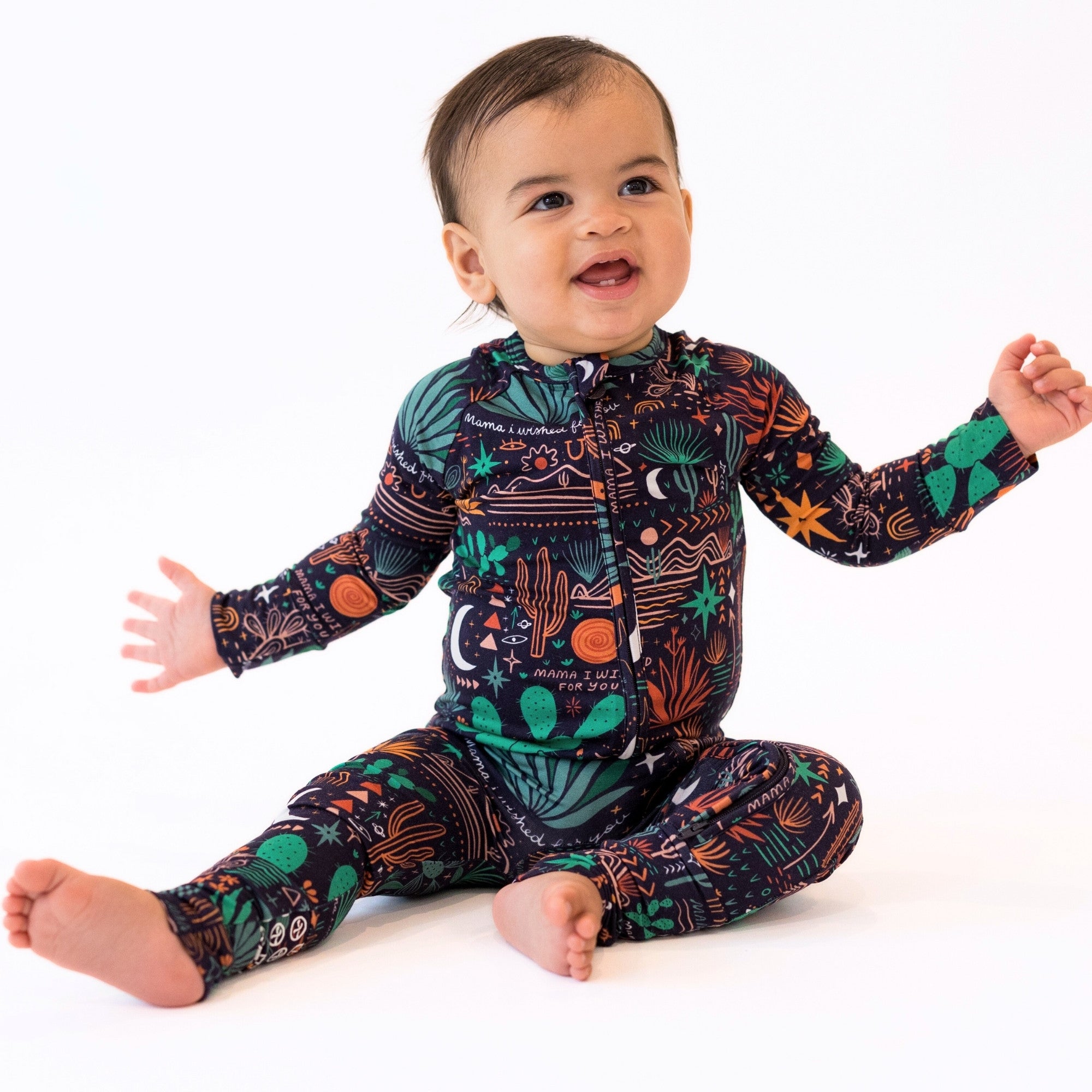 The Second-skin Convertible Romper | Desert Cactus (midnight)