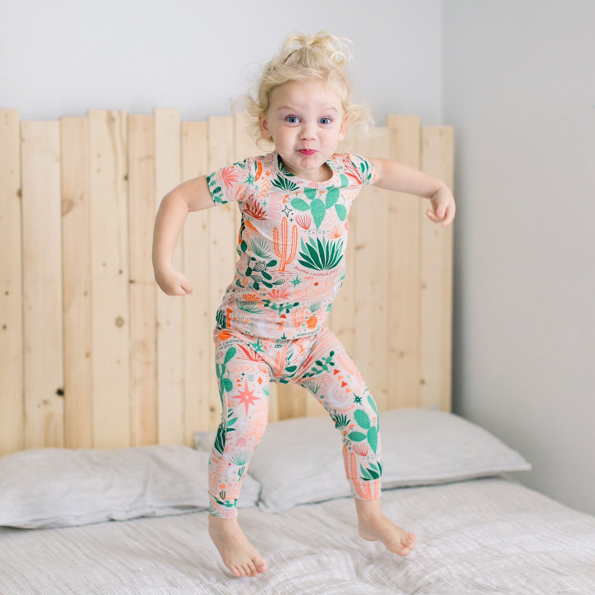 The Second-skin 2-piece Pajama | Desert Cactus Vibes | "mama, I Wished For You"
