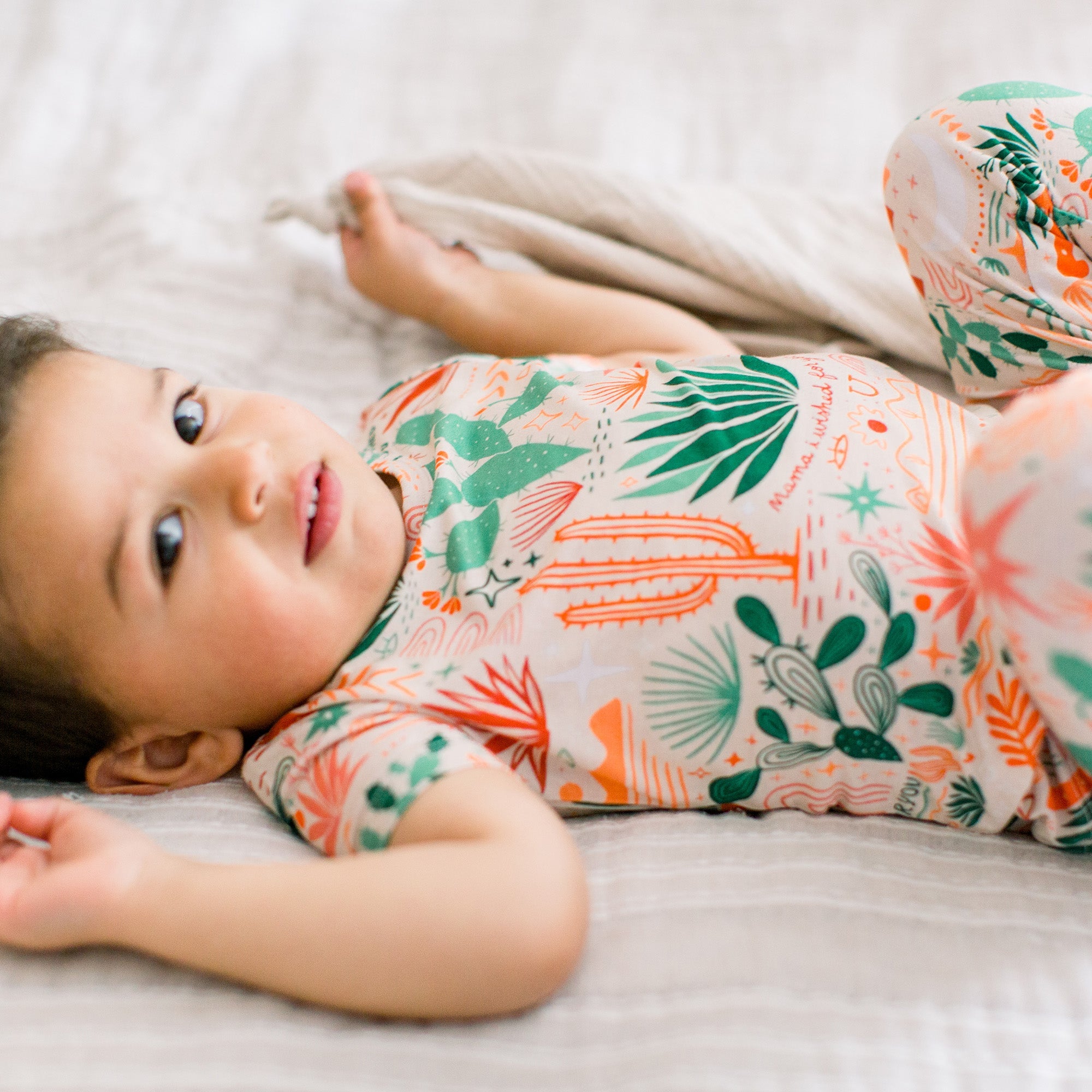 The Second-skin 2-piece Pajama | Desert Cactus Vibes | "mama, I Wished For You"