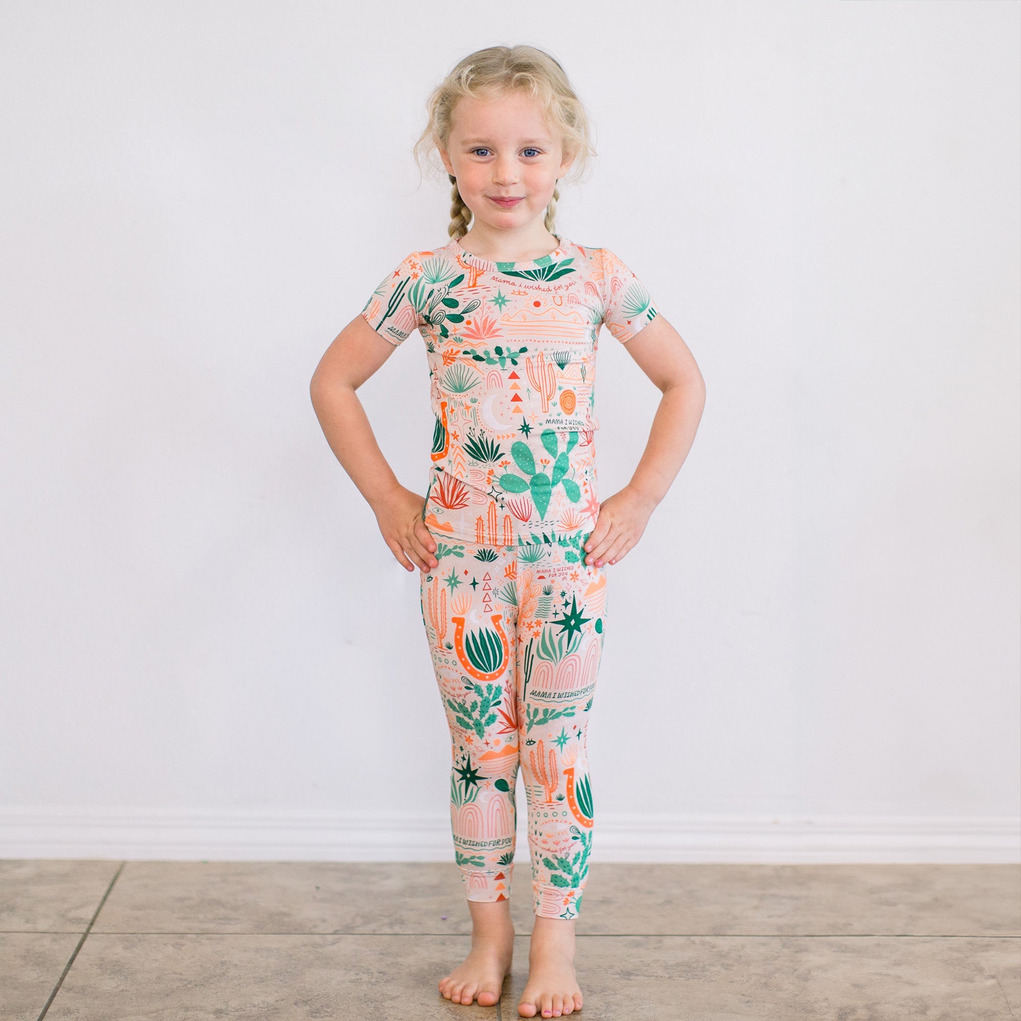 The Second-skin 2-piece Pajama | Desert Cactus Vibes | "mama, I Wished For You"