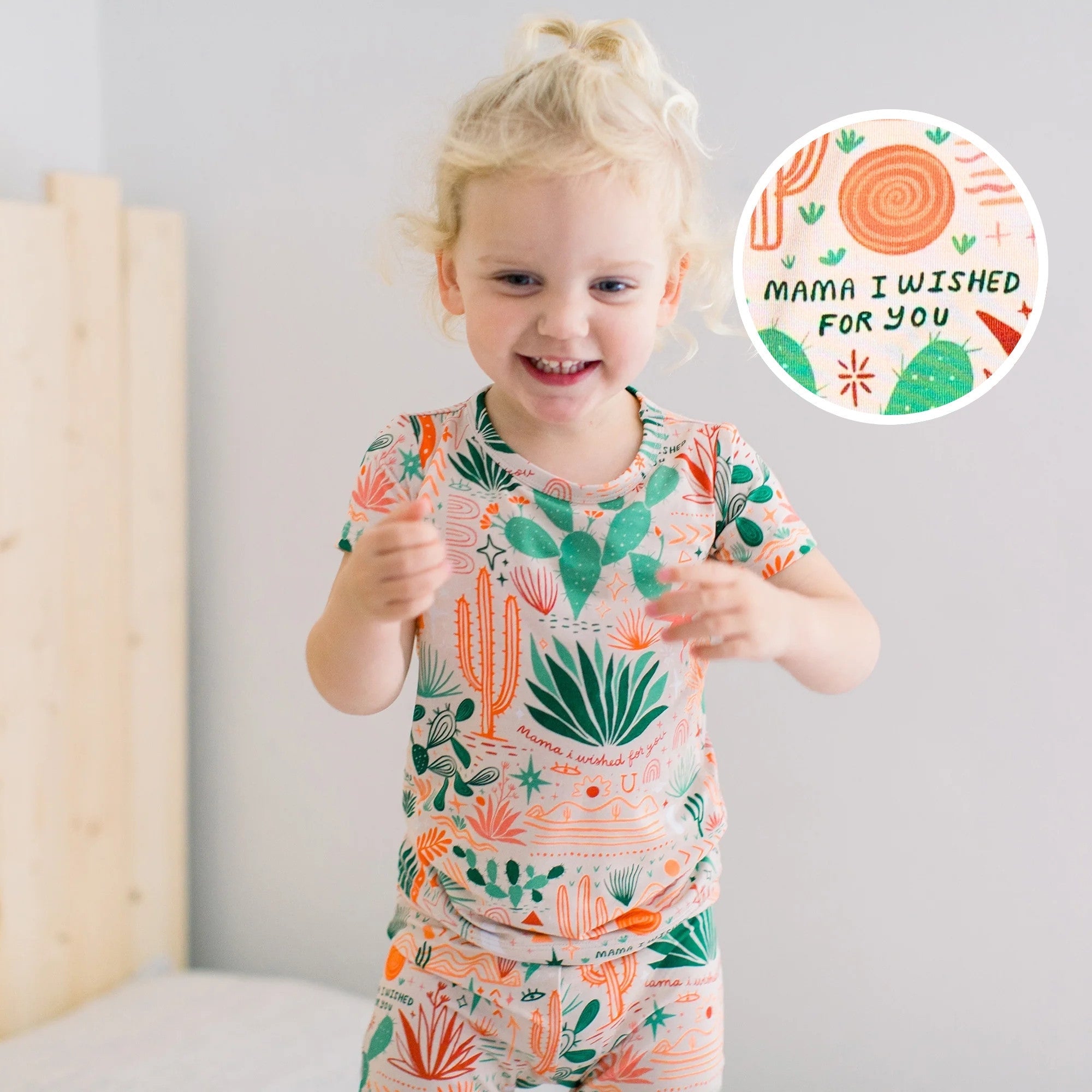 The Second-skin 2-piece Pajama | Desert Cactus Vibes | "mama, I Wished For You"