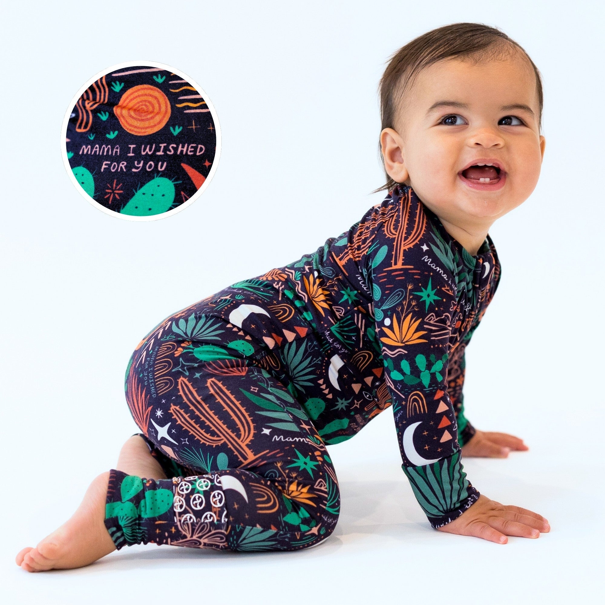 The Second-skin Convertible Romper | Desert Cactus (midnight)