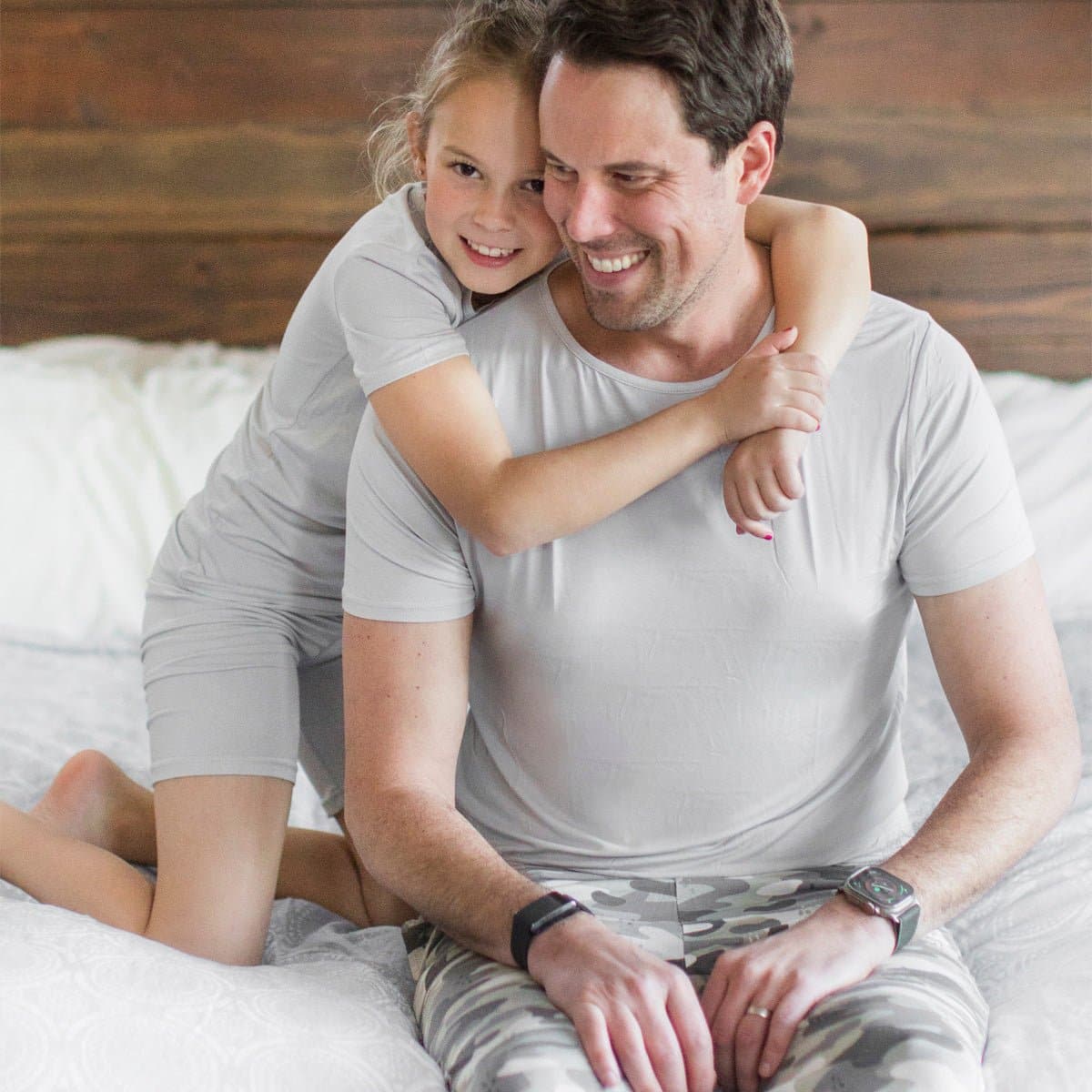 Cloud Grey Bamboo Kids Pajama Short Set