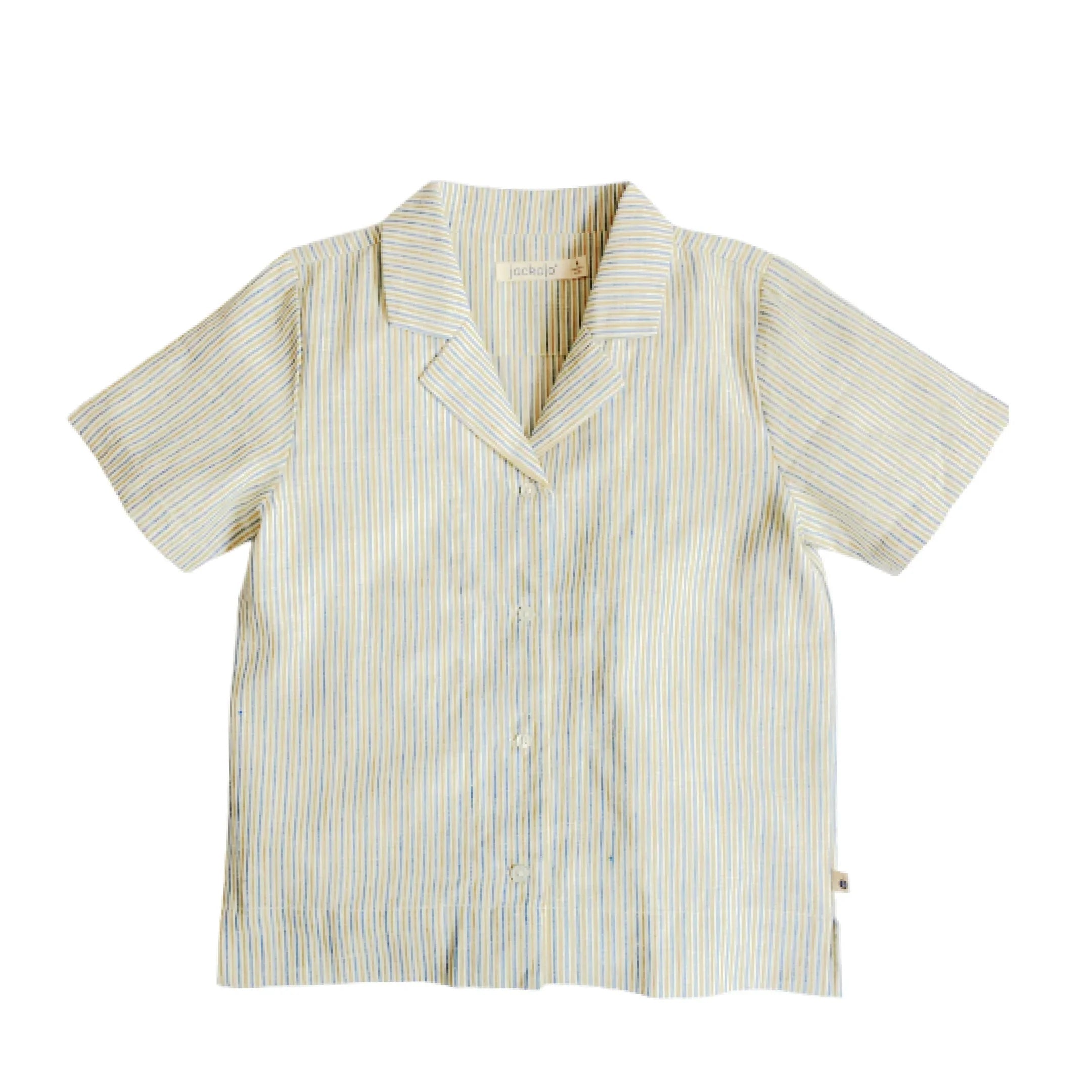 Dylan Camp Shirt - Driftwood Stripe