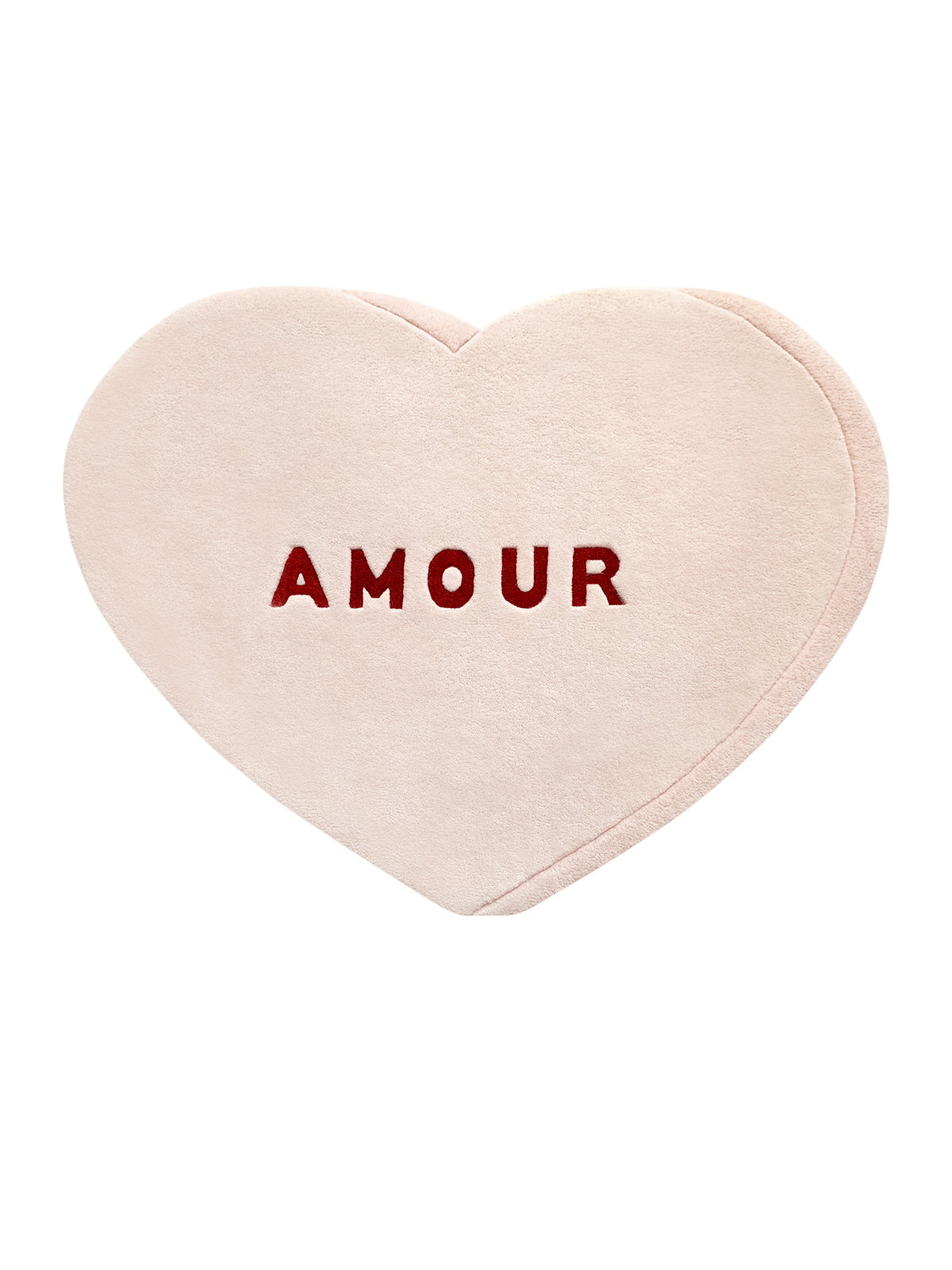 Rug Candy Heart Cream / Red Print 2.6 X 4ft