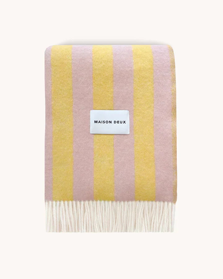 Blanket Candy Wrap Pink / Yellow 4.25 X 6.5 Ft