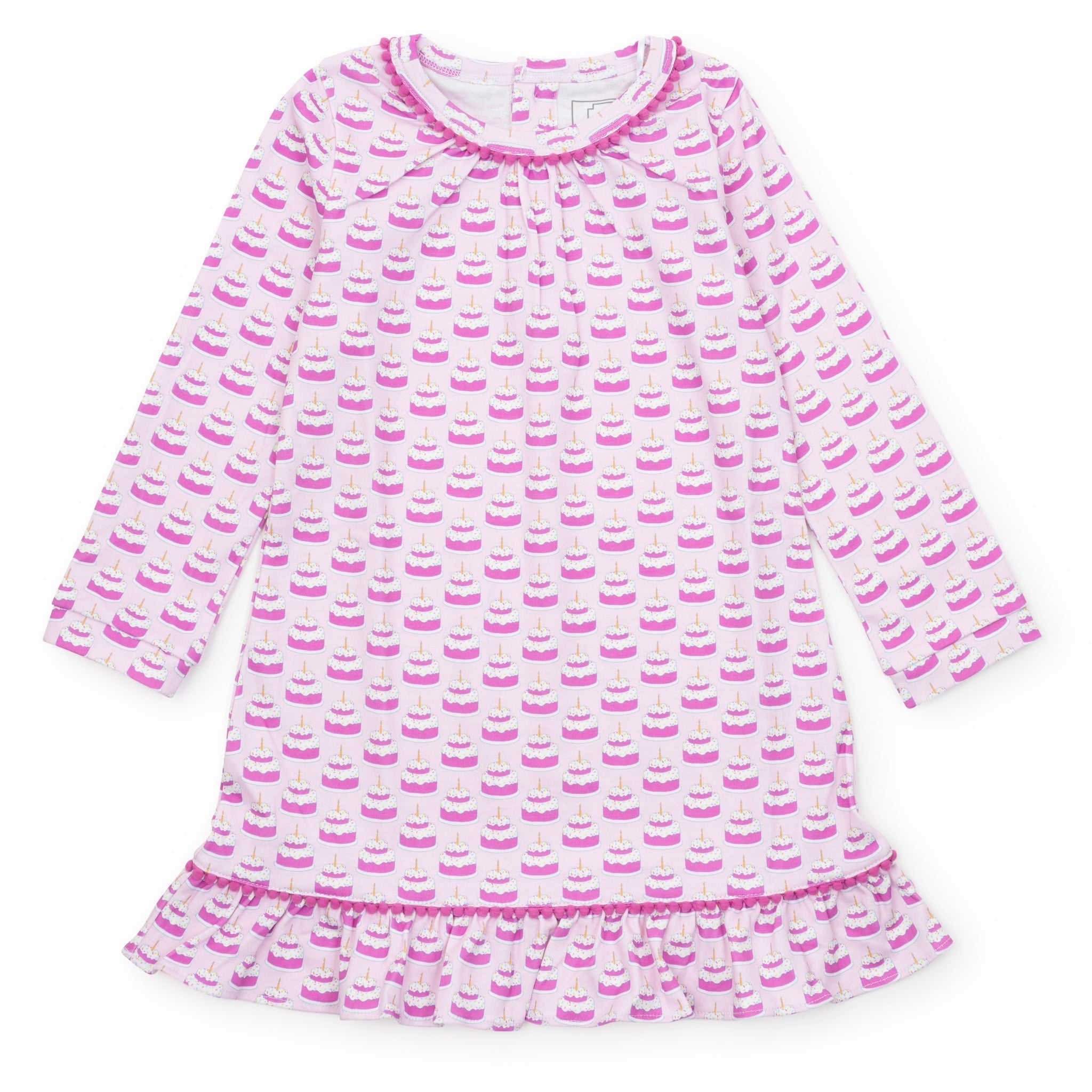 Carlin Girls' Dress - Birthday Cake Pink