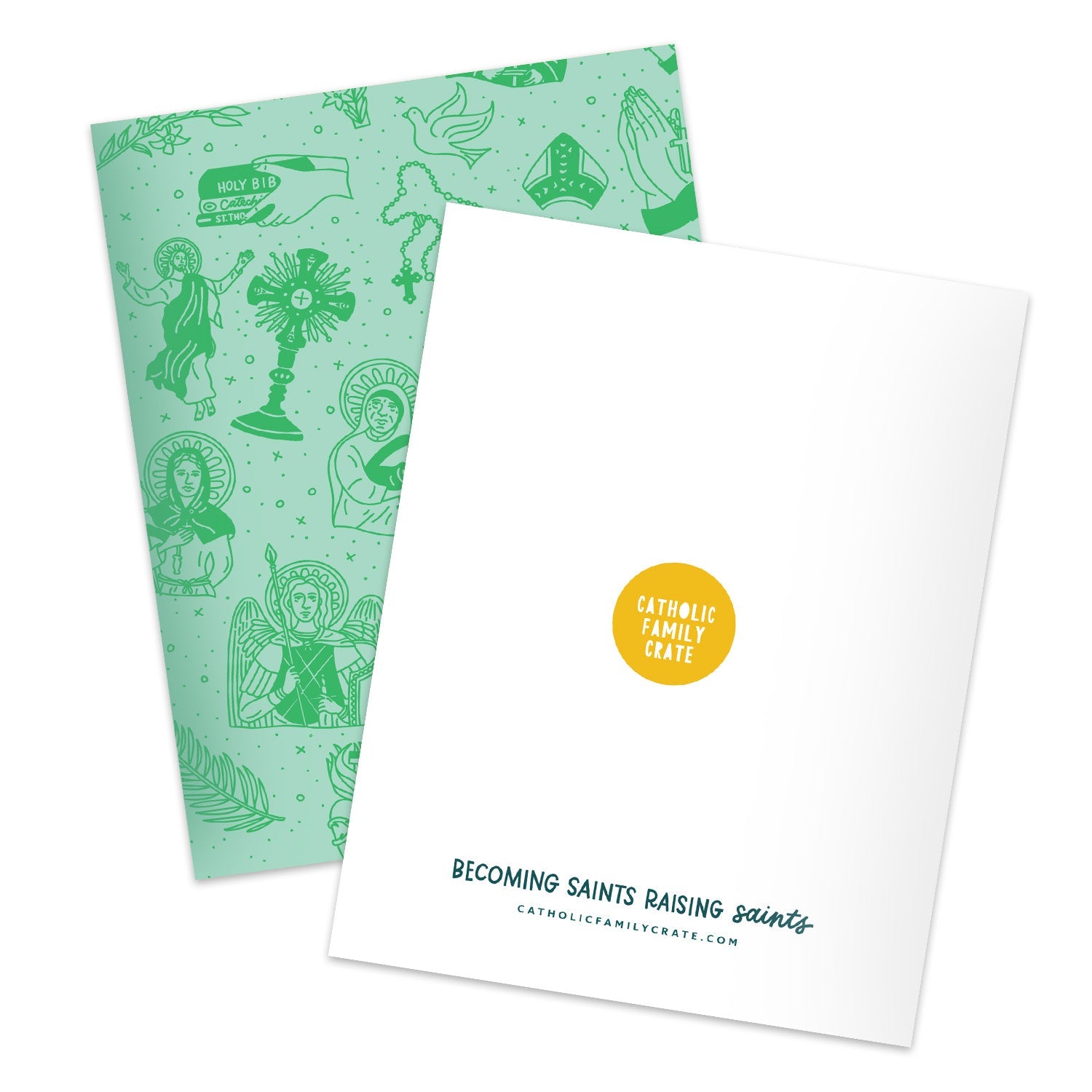 Catholic Pattern Greeting Cards (set Of 8)