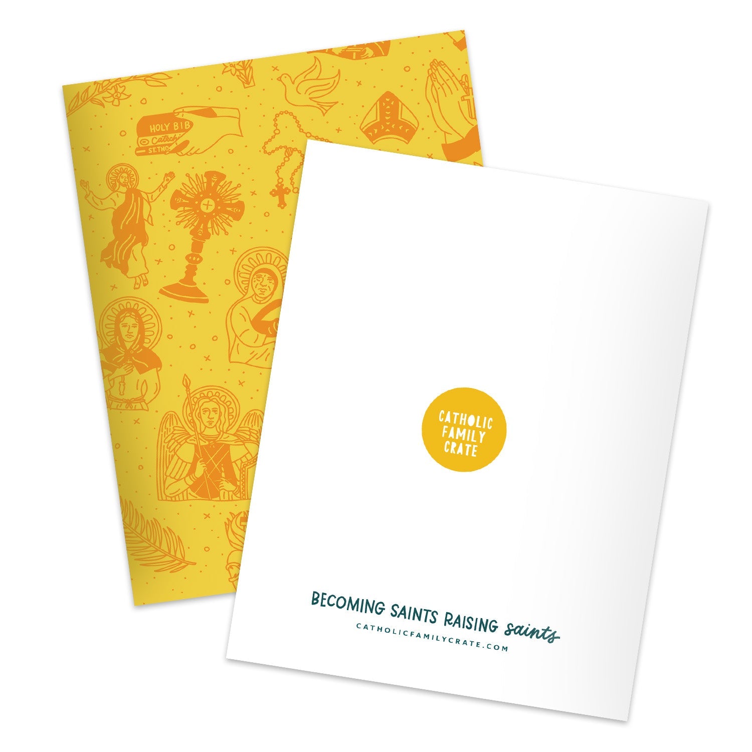 Catholic Pattern Greeting Cards (set Of 8)