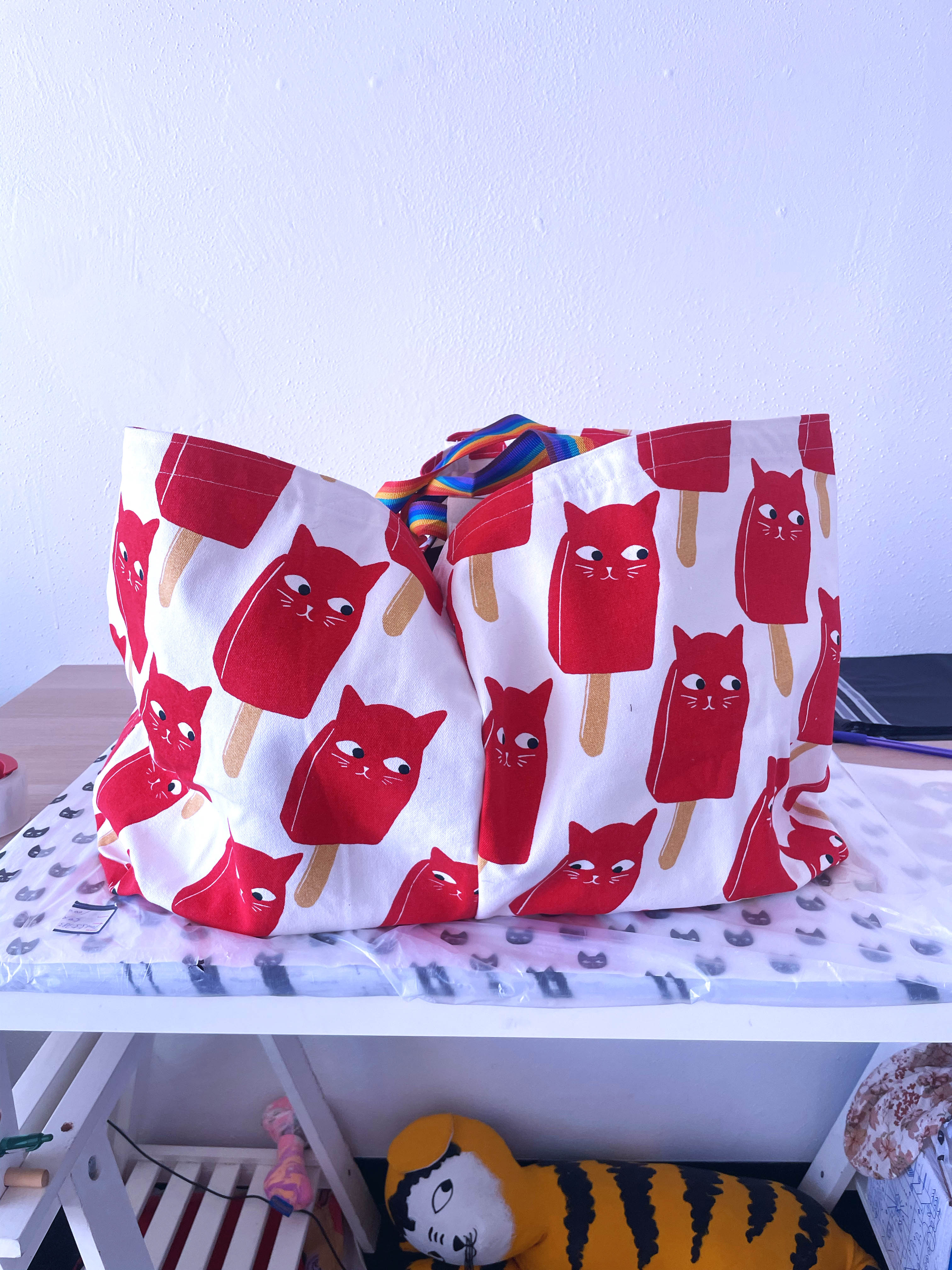 Biggest Catsicle Tote Bag Ever