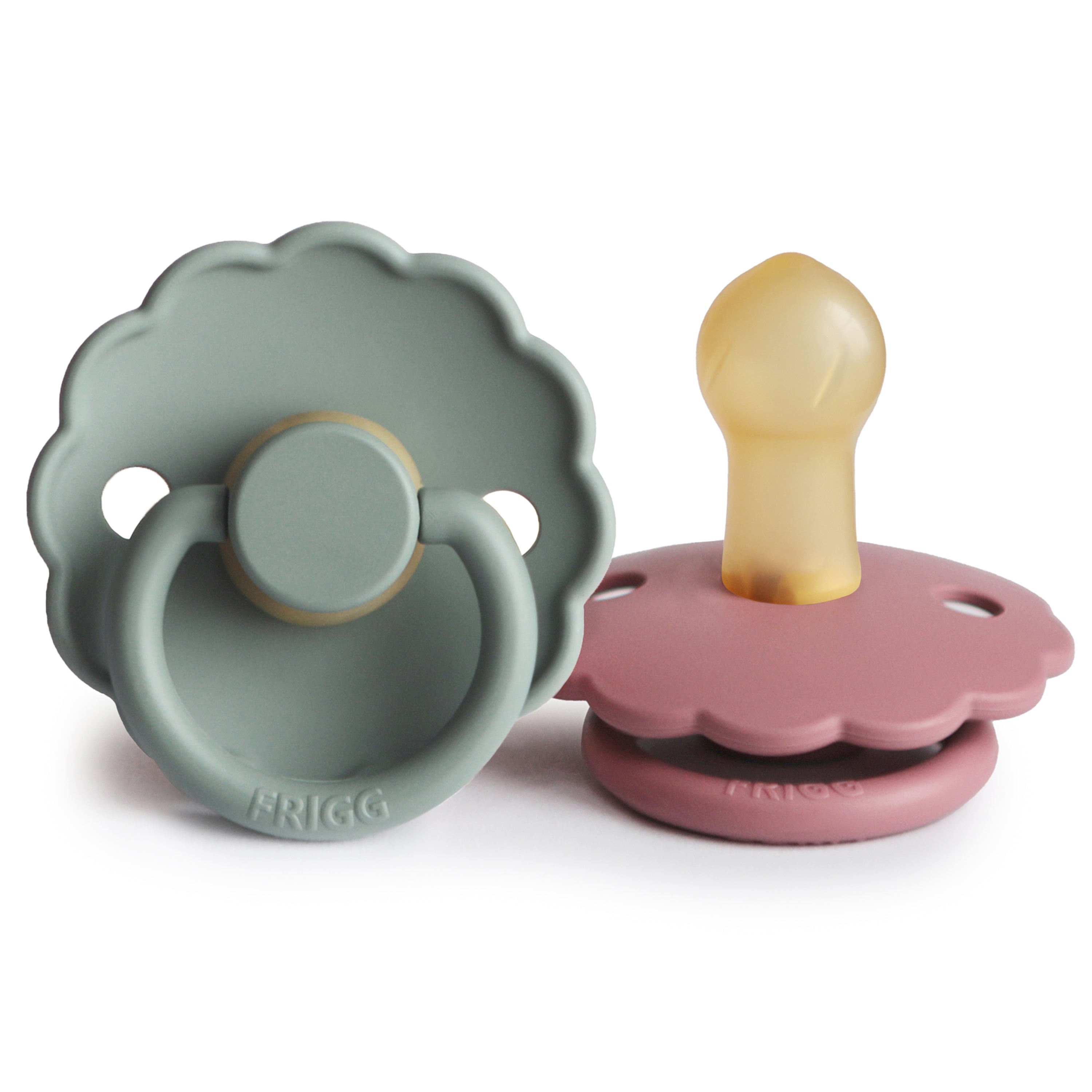 Frigg Daisy Natural Rubber Pacifier 2-pack
