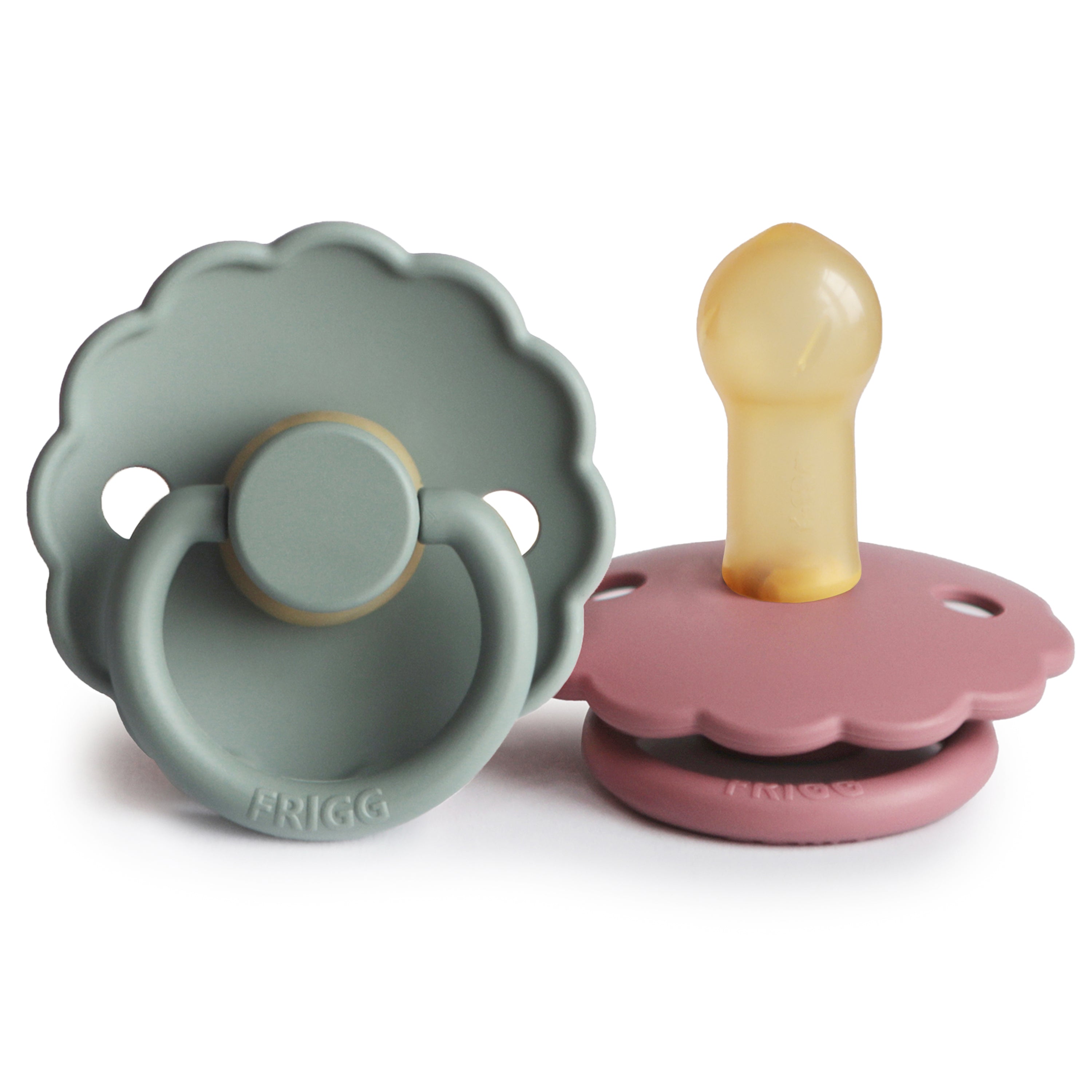 Frigg Daisy Natural Rubber Pacifier 2-pack