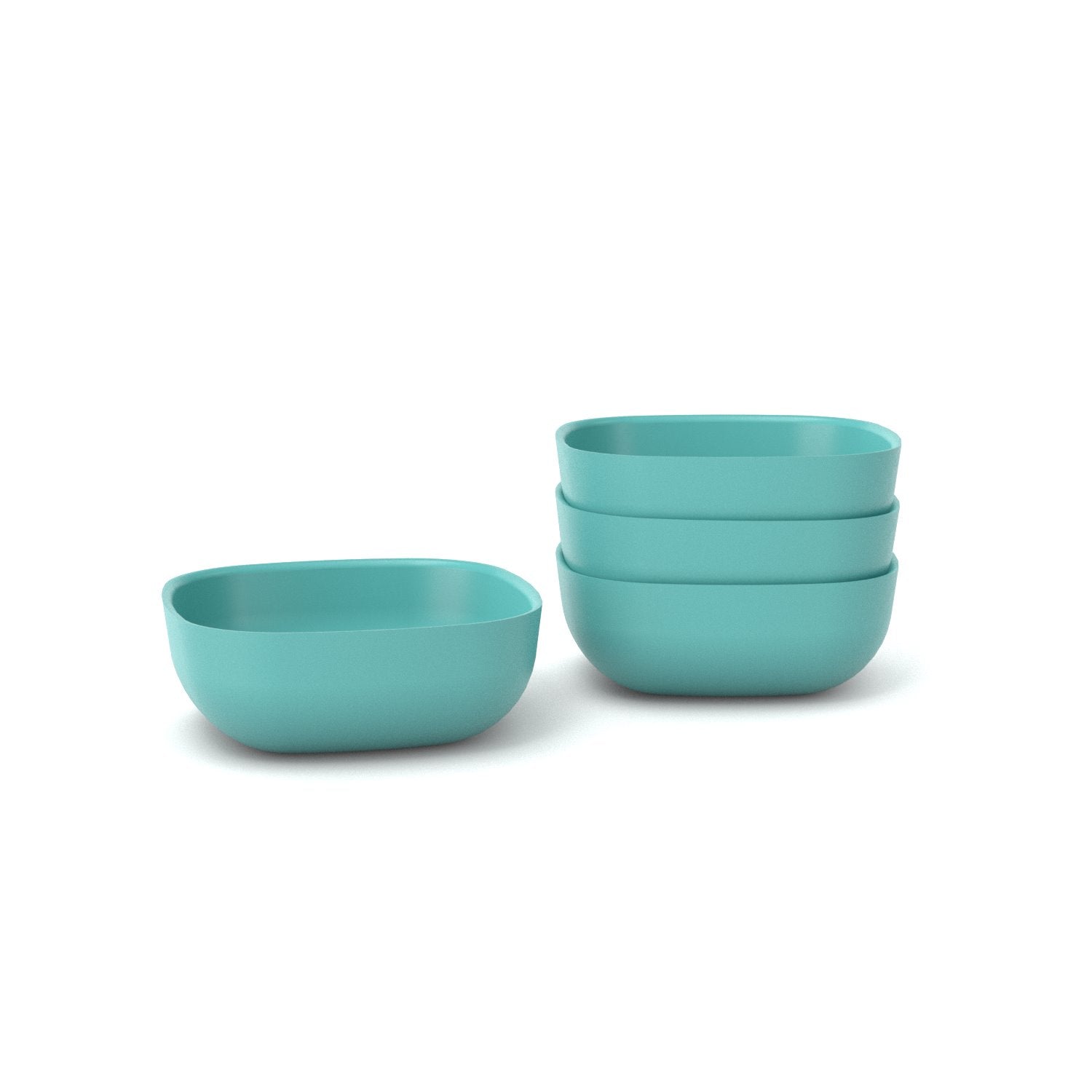 Bamboo Cereal Bowl - 4 Piece Set - Lagoon