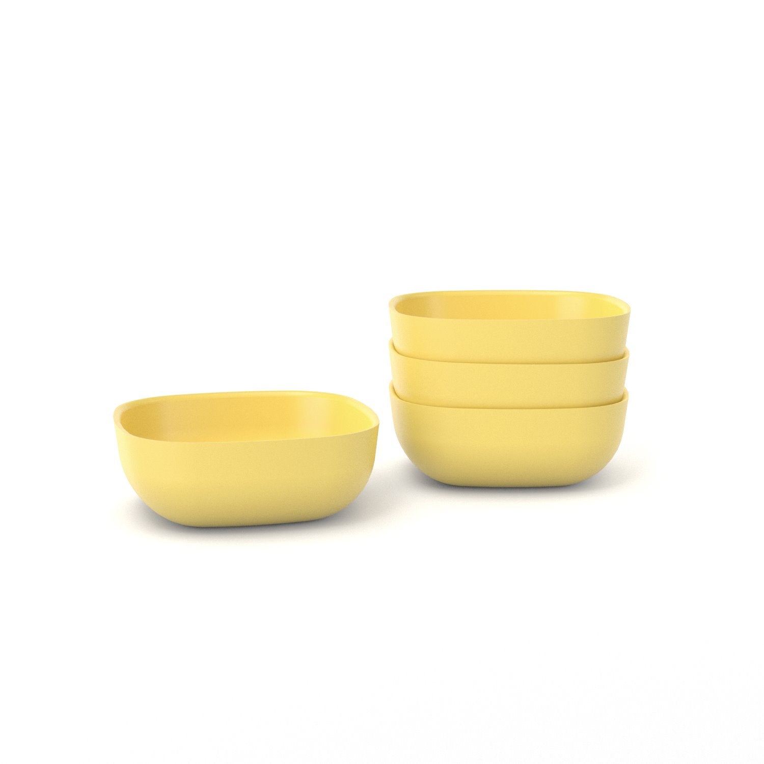 Bamboo Cereal Bowl - 4 Piece Set - Lemon