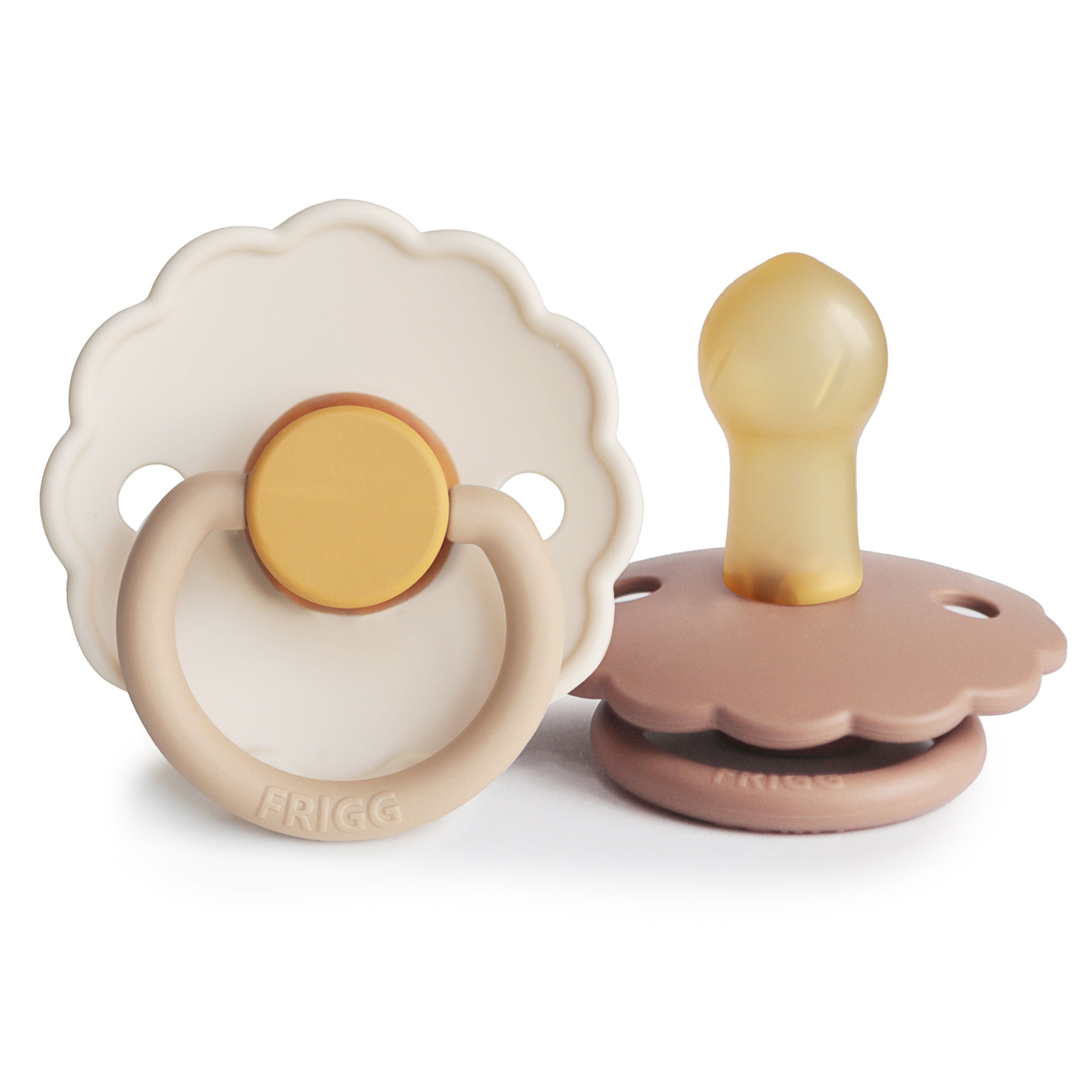 Frigg Daisy Natural Rubber Pacifier 2-pack