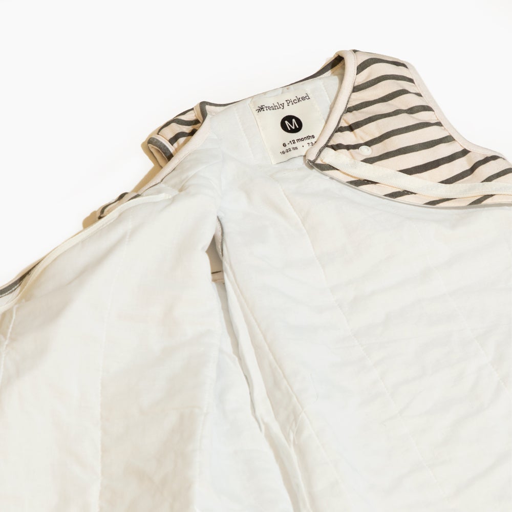 Charcoal Stripes Sleep Sack
