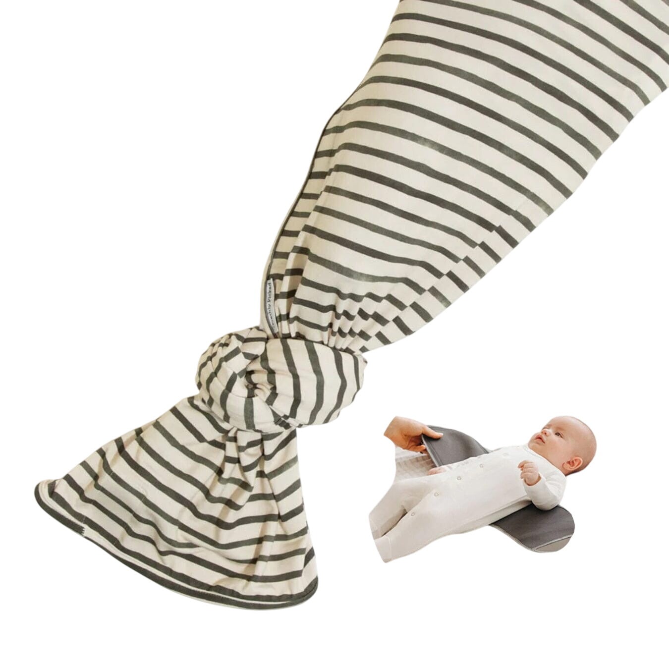 Charcoal Stripes Swaddle Ii