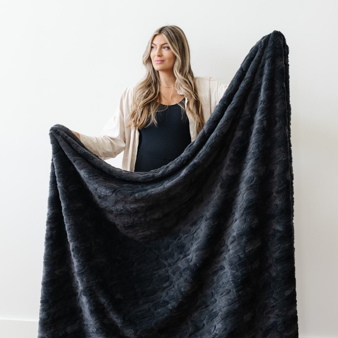 Patterned Faux Fur Xl Throw Blankets