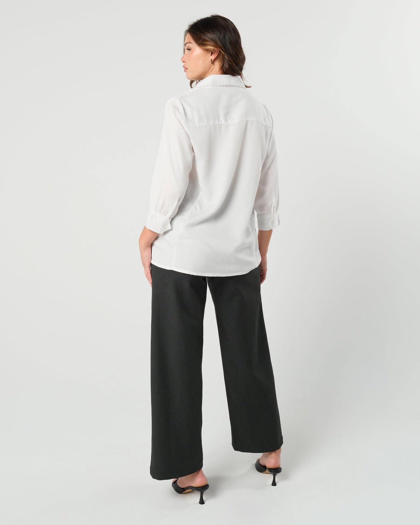 Nathalie Wide Leg Black Maternity Trouser (regular & Petite)
