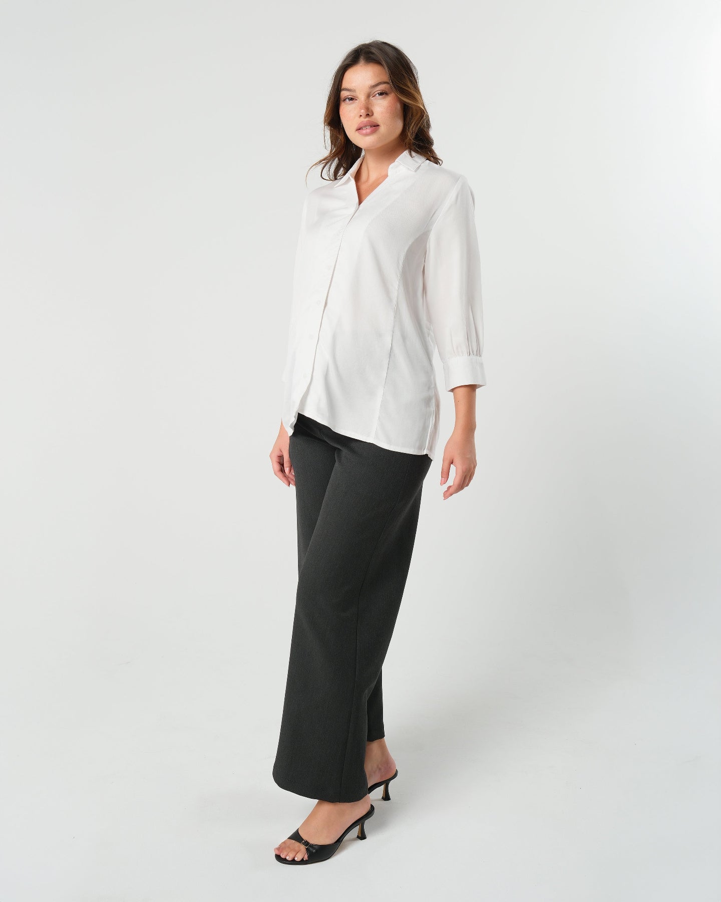 Nathalie Wide Leg Black Maternity Trouser (regular & Petite)