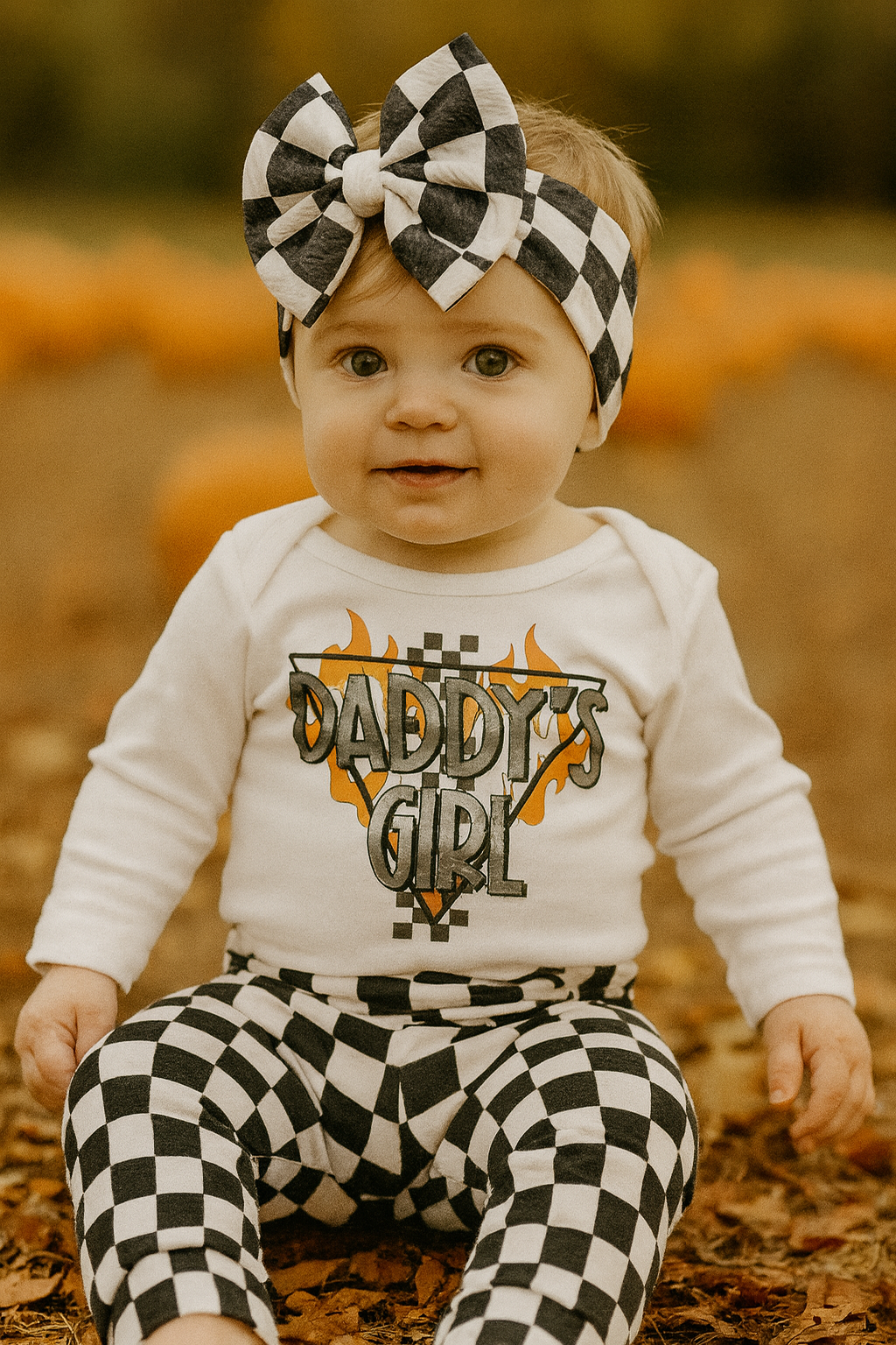 Black & White Checkered Baby & Toddler Leggings